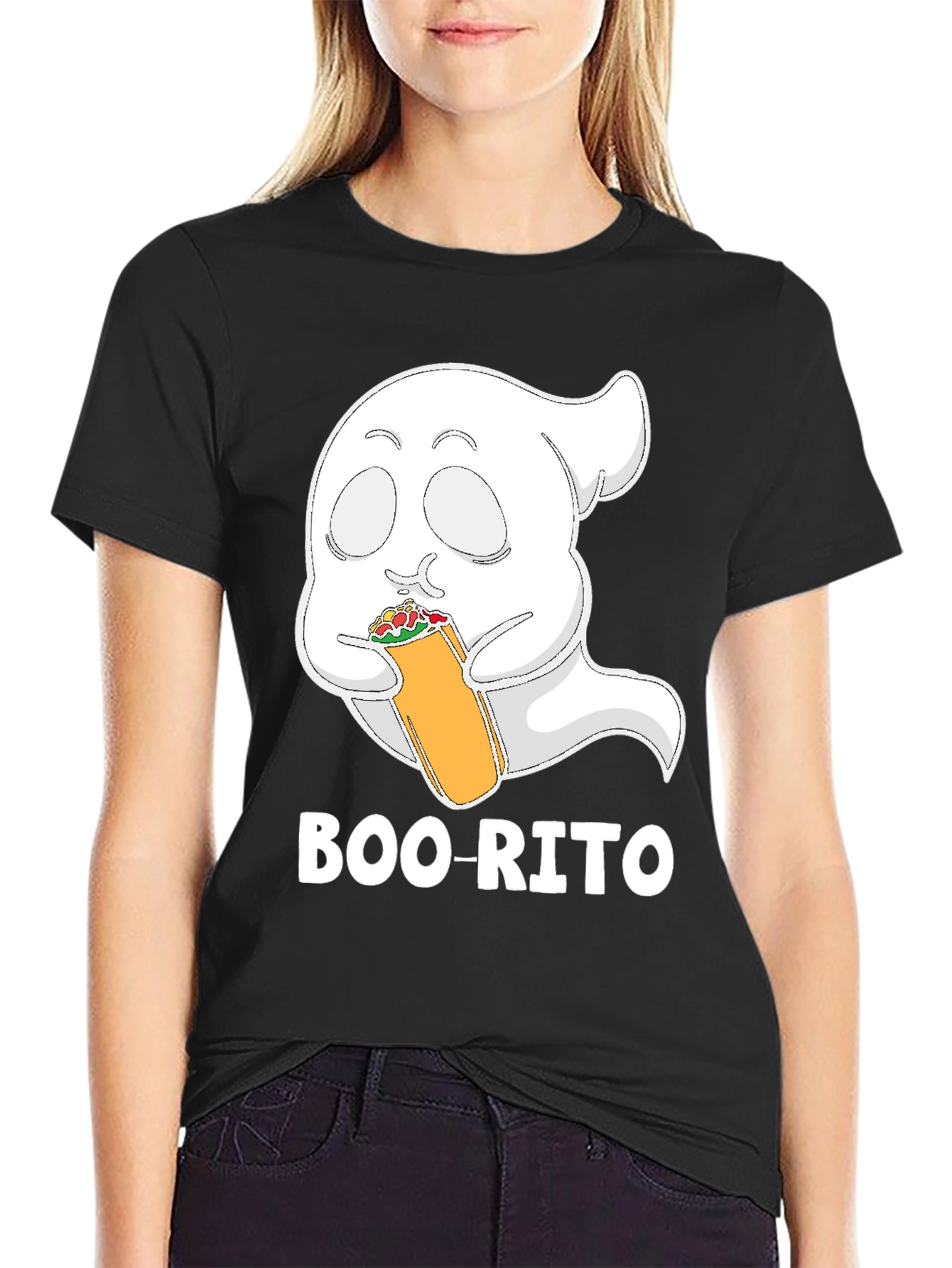 Boo-rito T-Shirt - Funny Halloween Ghost Burrito Tee