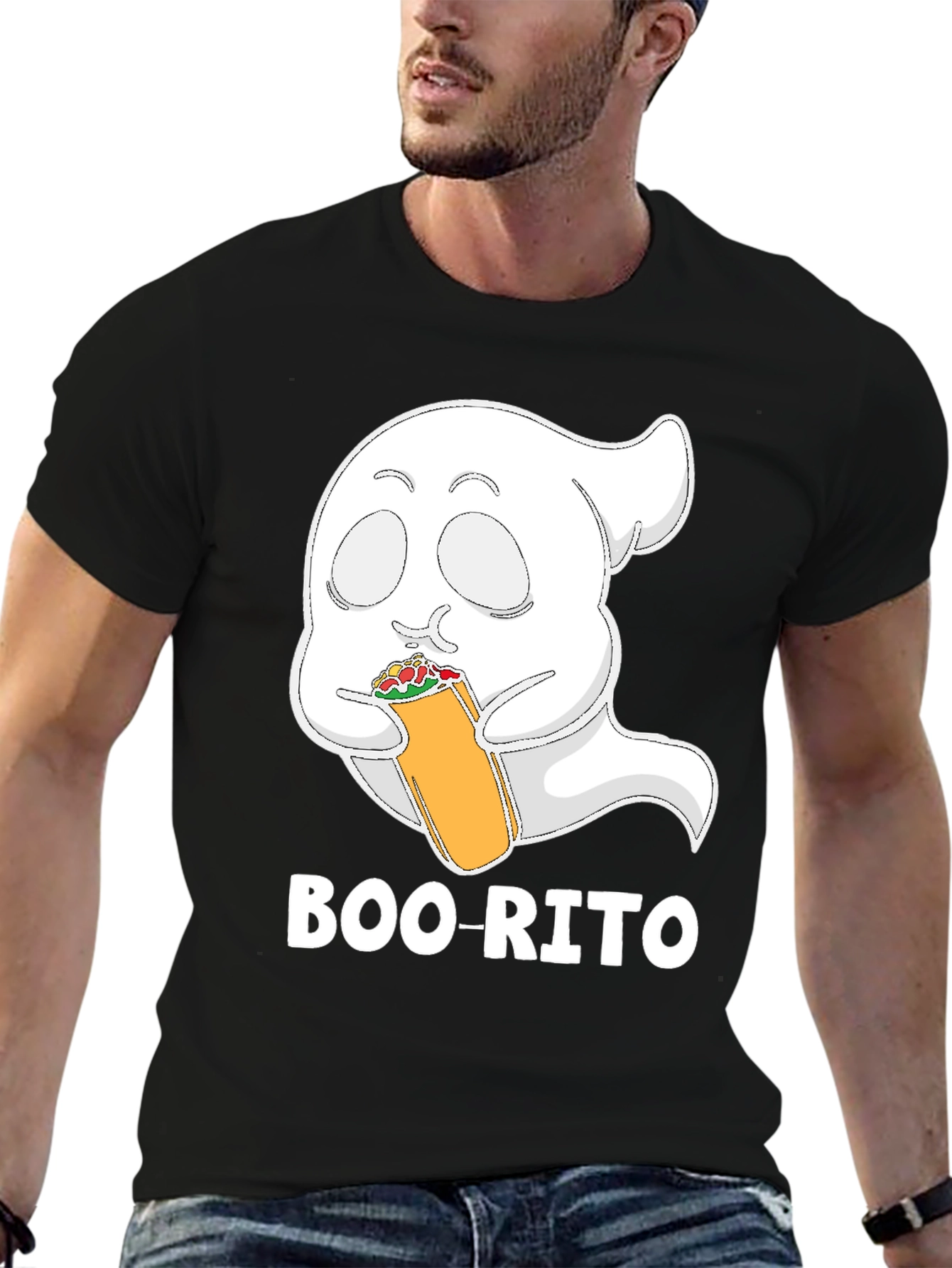 Boo-rito T-Shirt - Funny Halloween Ghost Burrito Tee