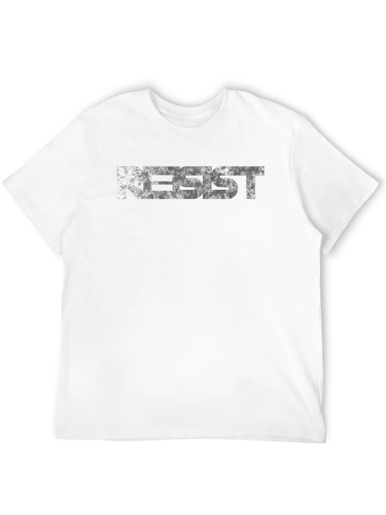 Resist Graphic Print Black T-Shirt