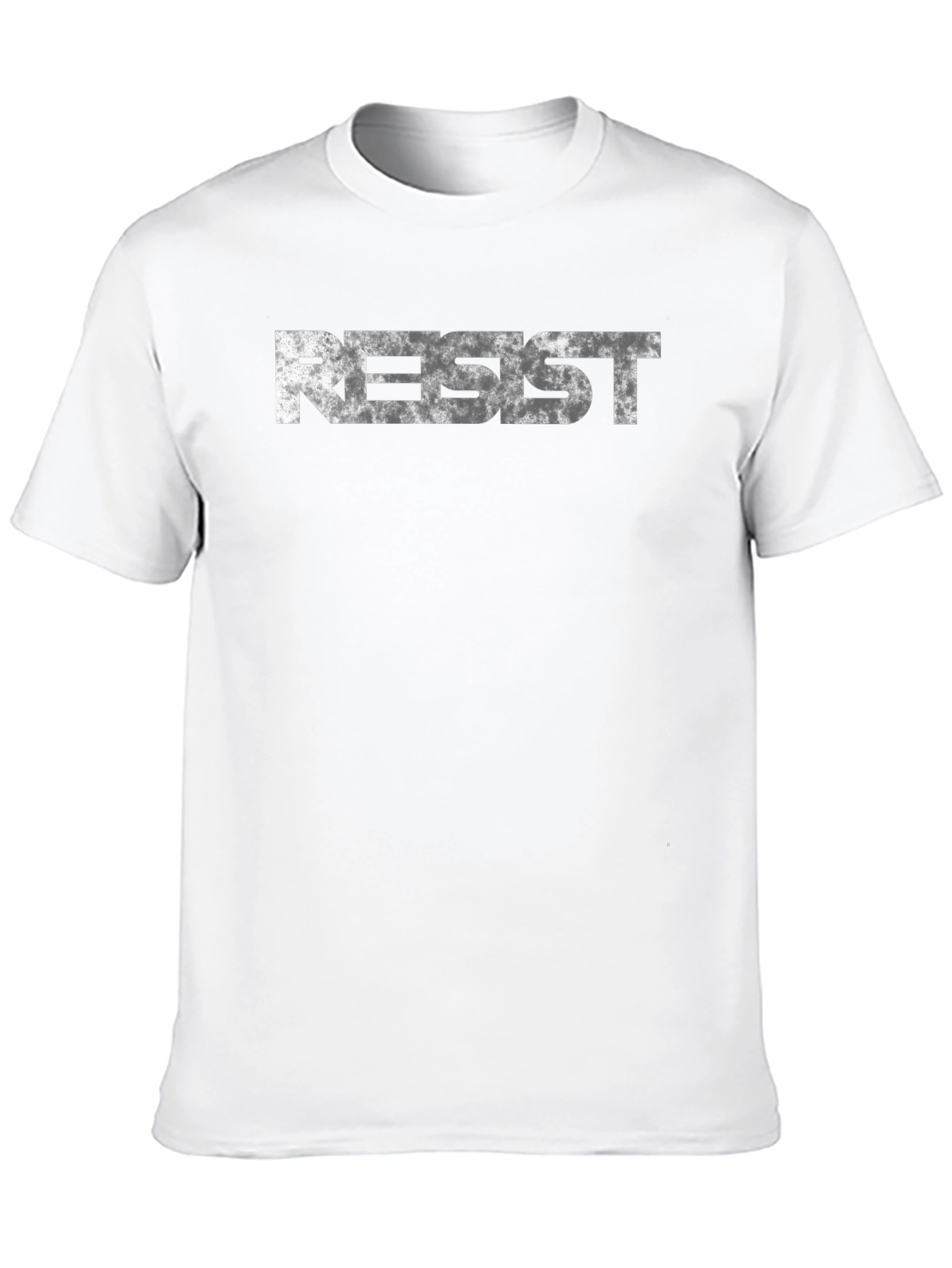 Resist Graphic Print Black T-Shirt