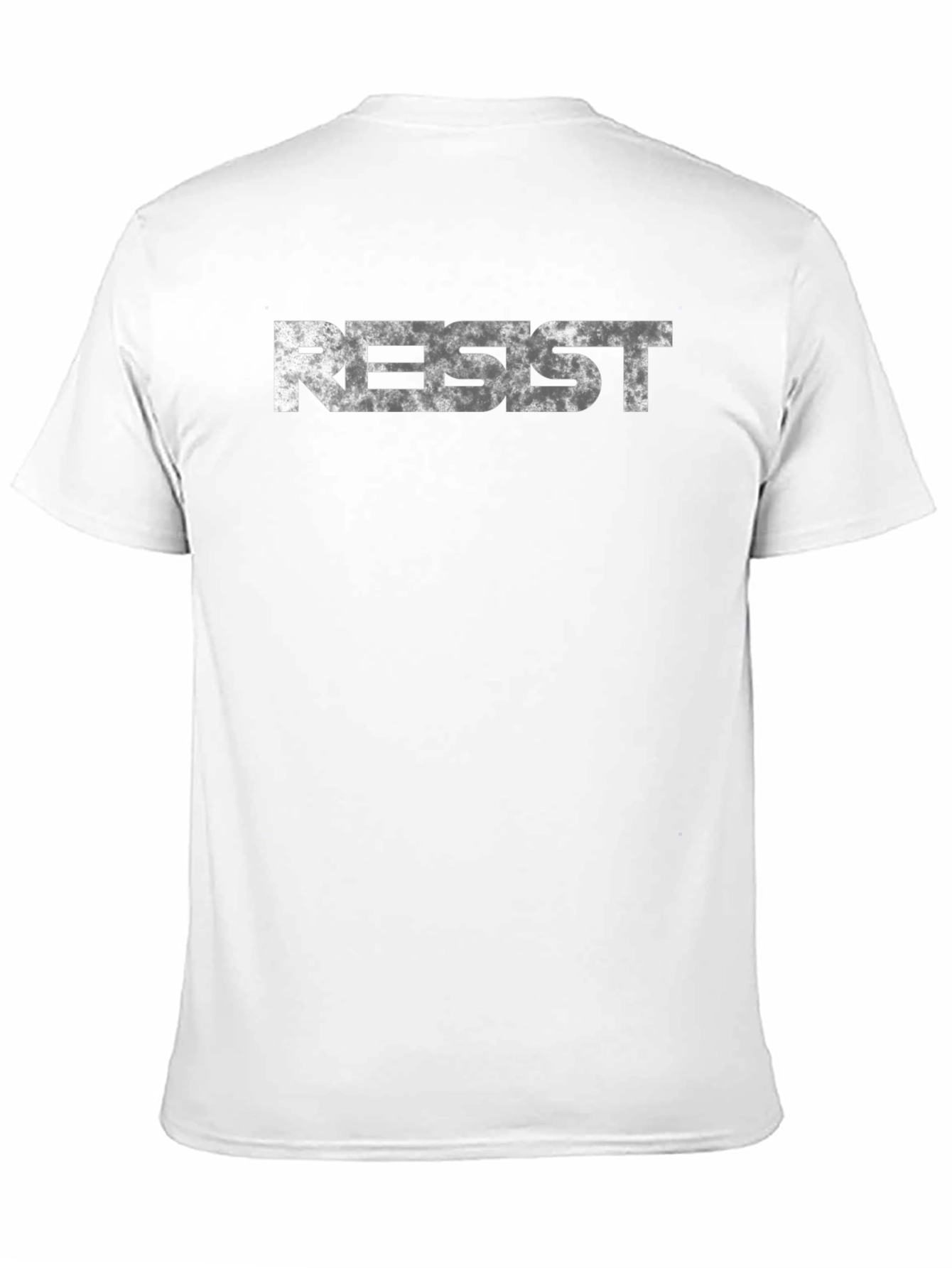 Resist Graphic Print Black T-Shirt