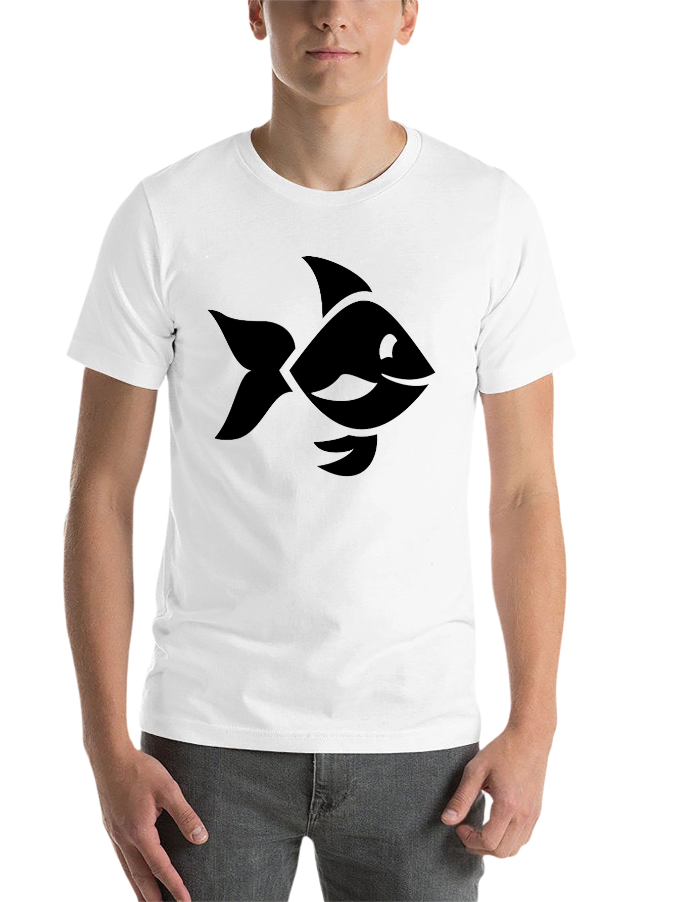 Black Fish Graphic Tee - Casual Comfort