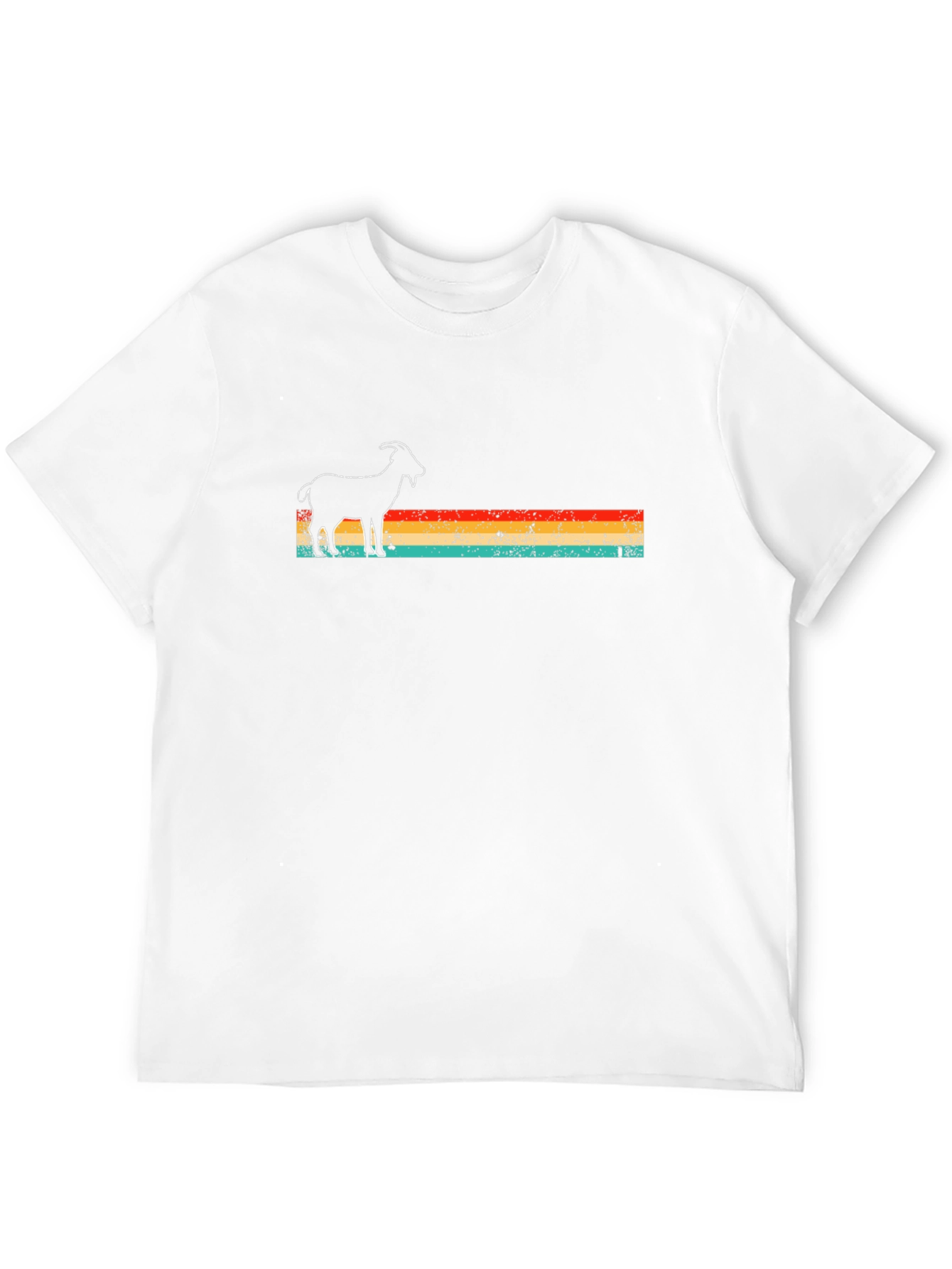 Retro Goat Graphic Tee - Black