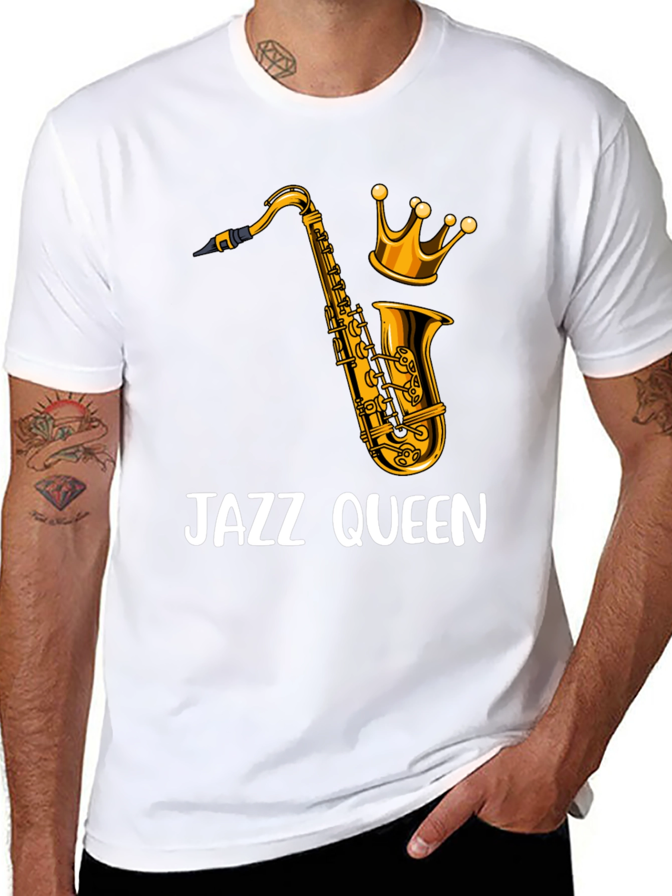 Jazz Queen Graphic T-Shirt - Black