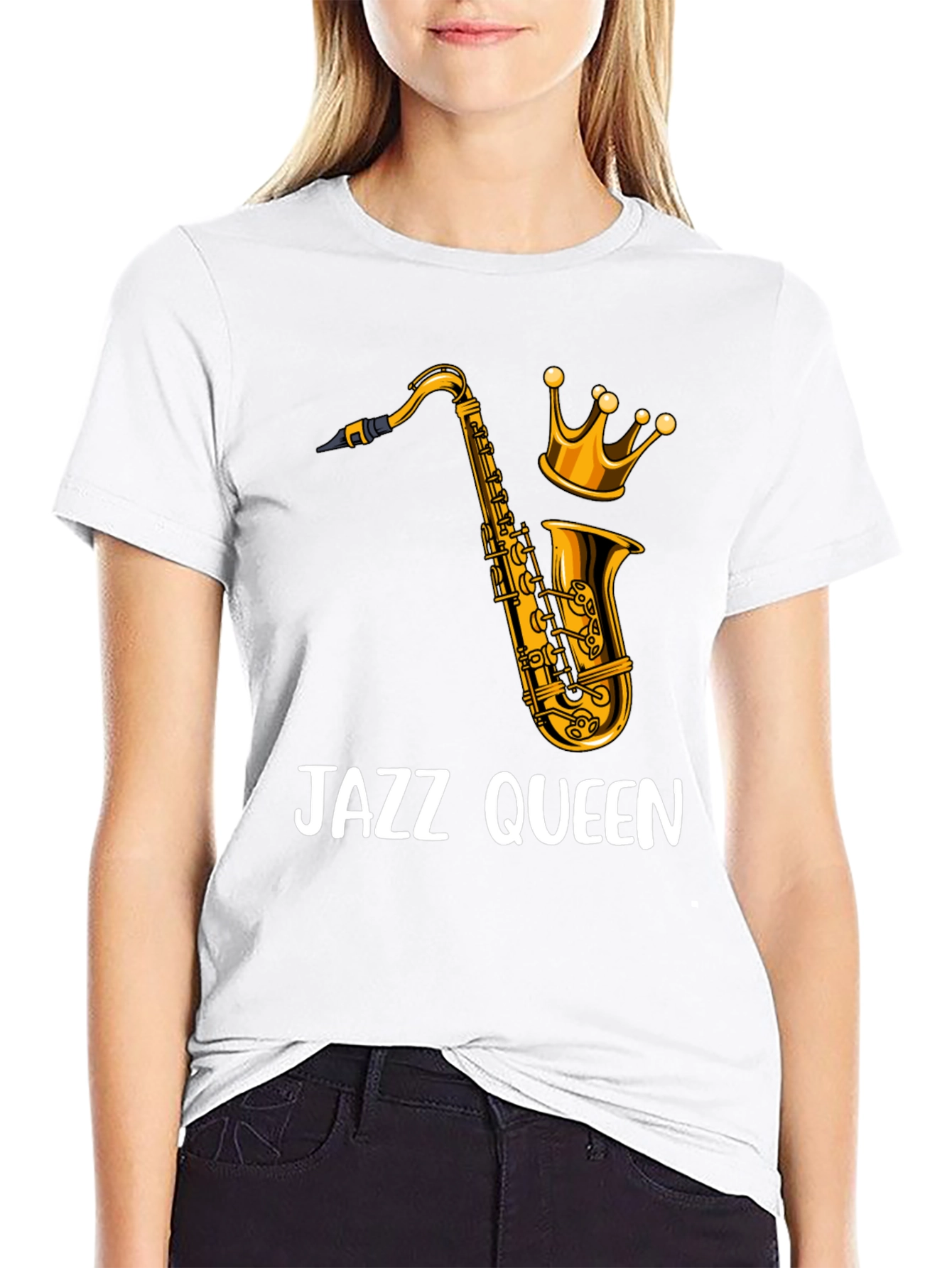 Jazz Queen Graphic T-Shirt - Black