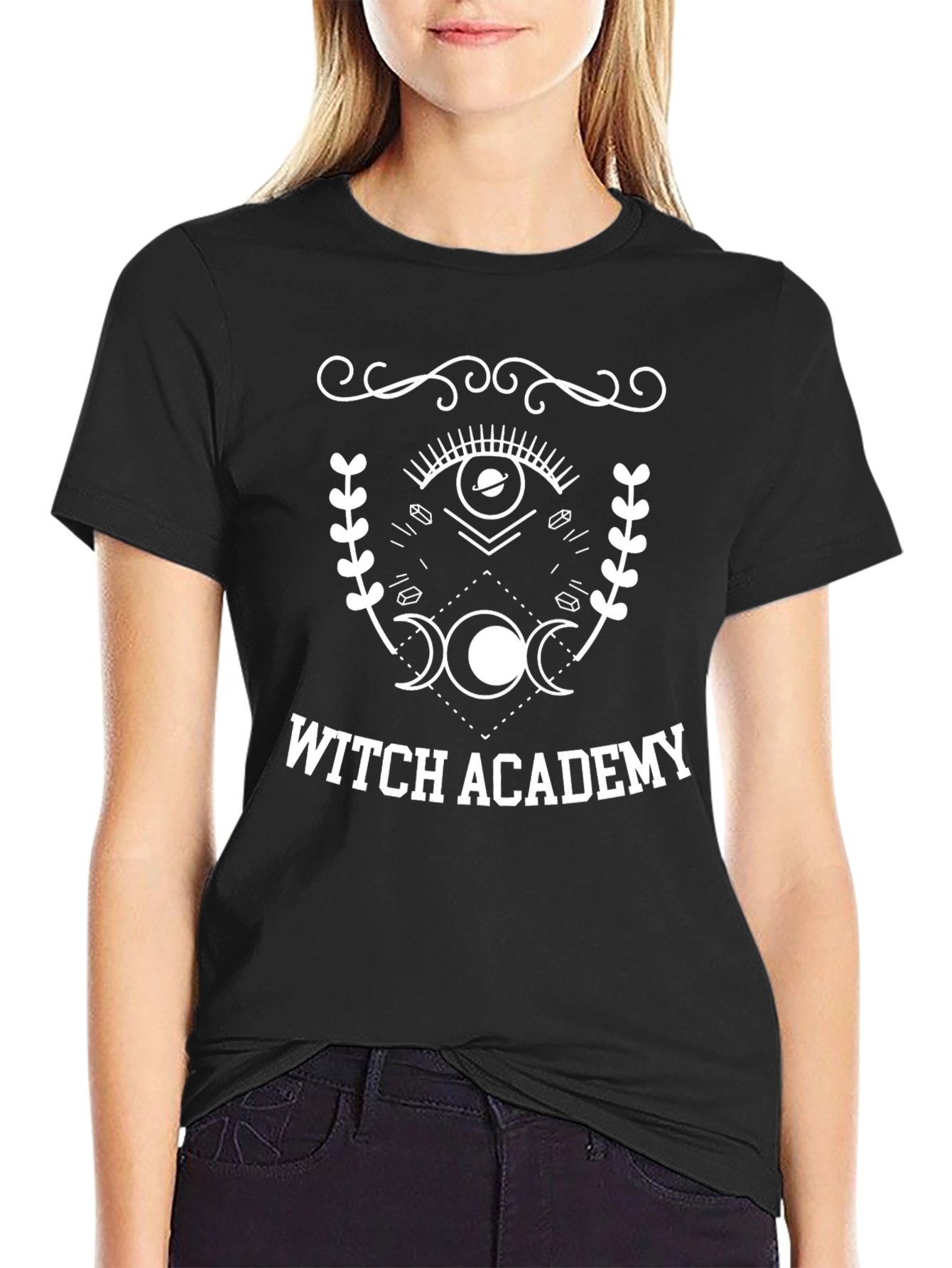 Witch Academy Graphic T-Shirt - Occult Mystical Tee