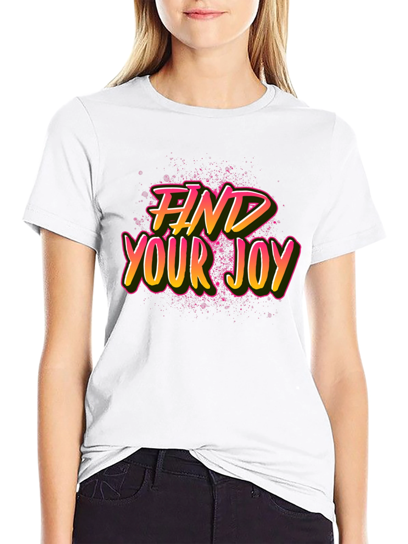 Find Your Joy Graphic Tee - Black