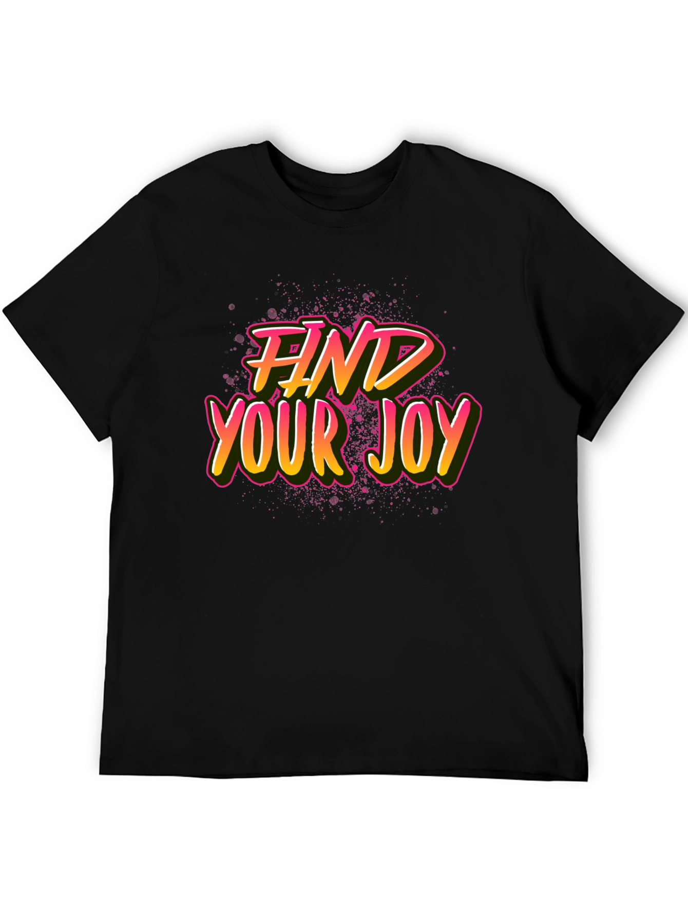 Find Your Joy Graphic Tee - Black