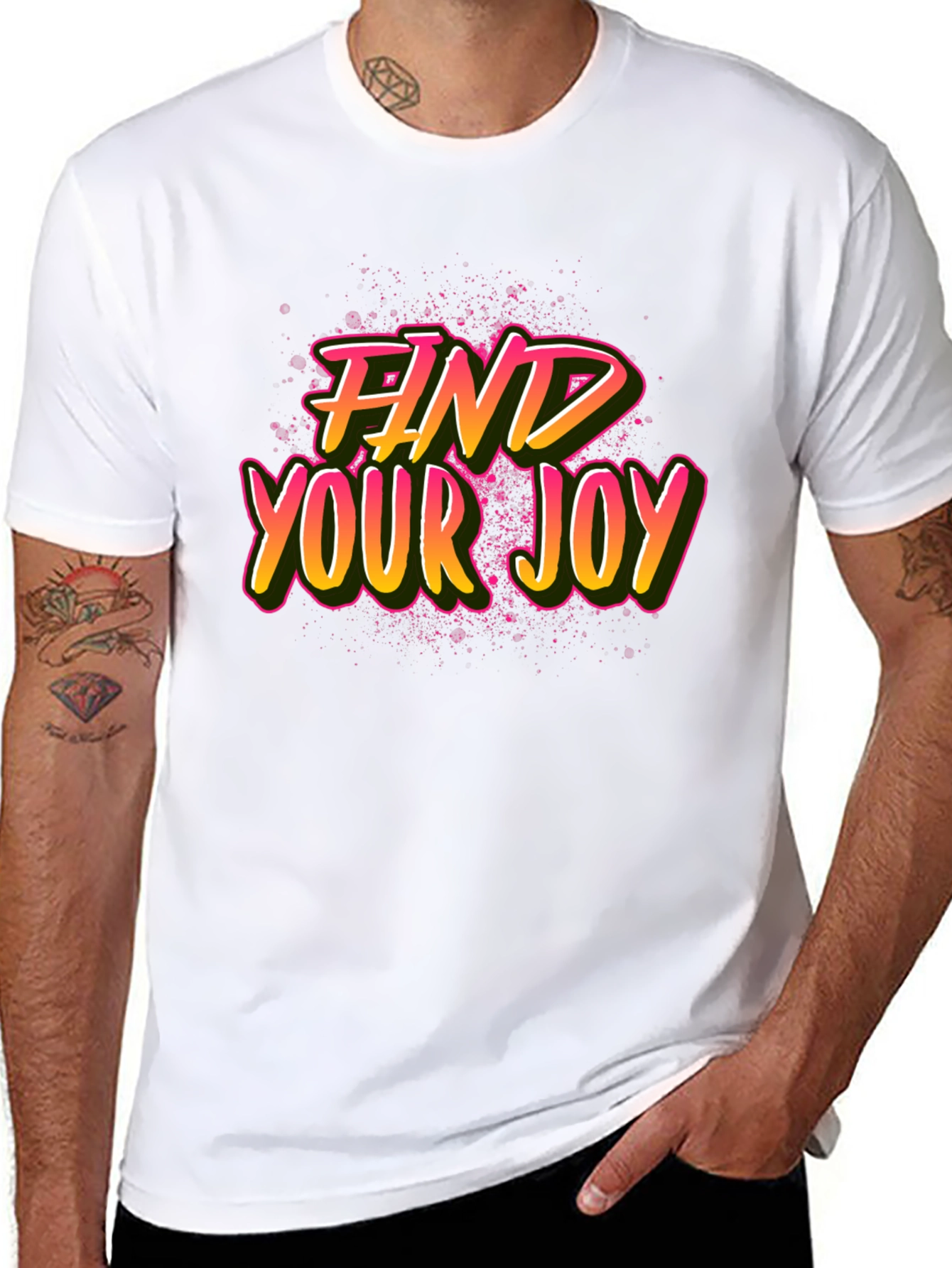 Find Your Joy Graphic Tee - Black