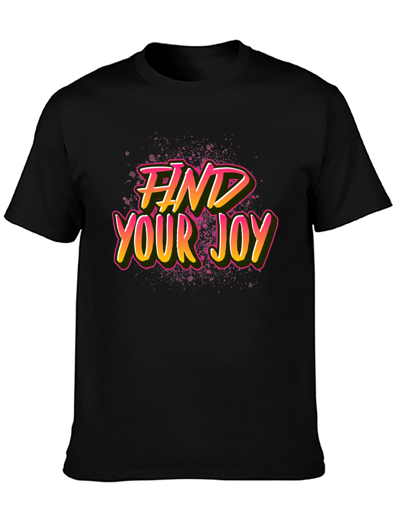 Find Your Joy Graphic Tee - Black