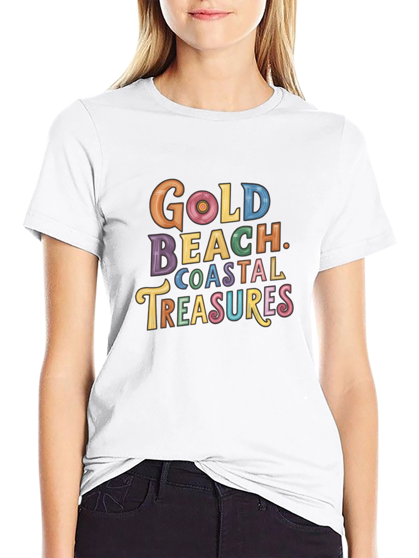 Gold Beach Coastal Treasures Graphic Tee