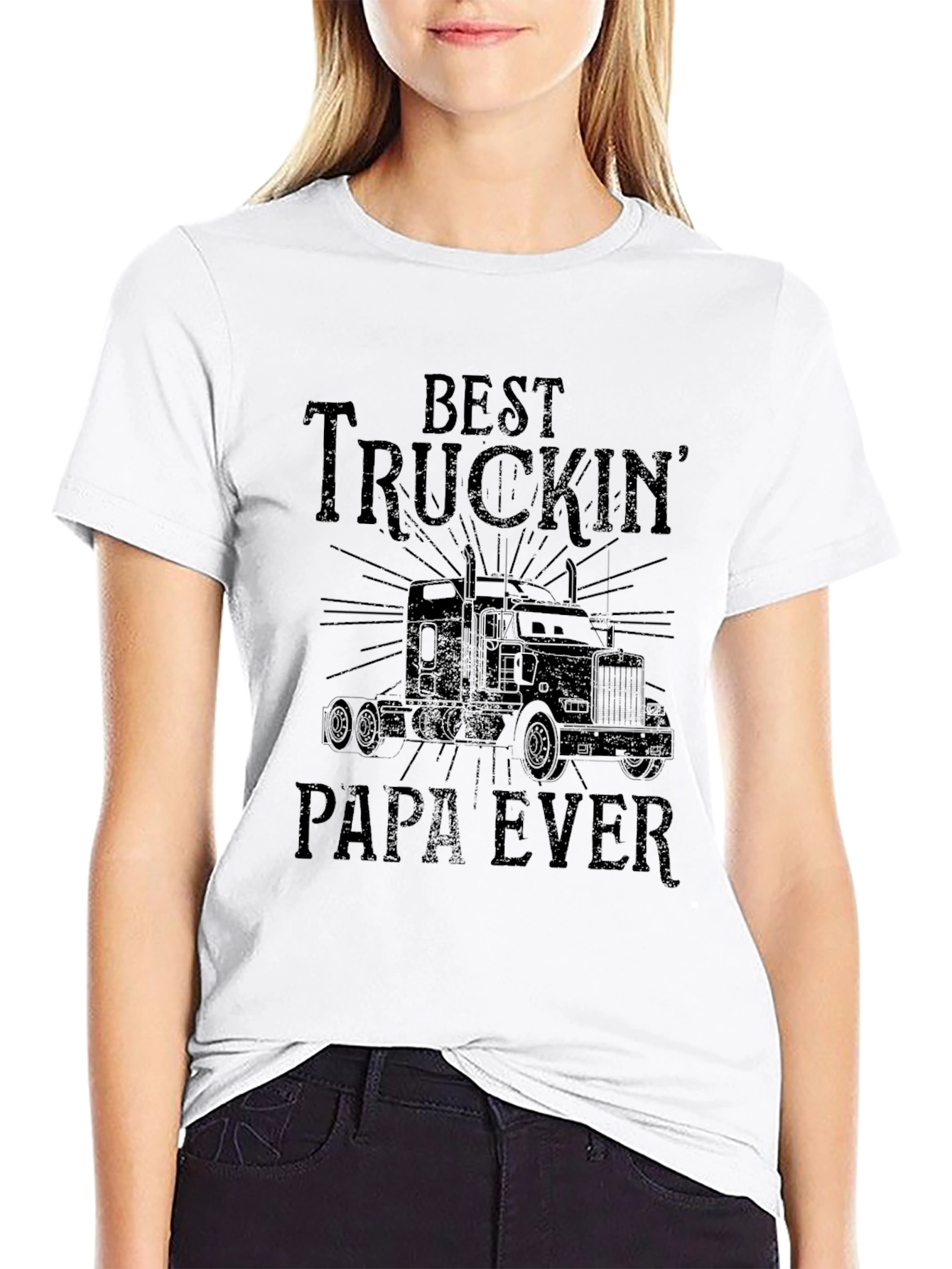Best Truckin Papa Ever T-Shirt
