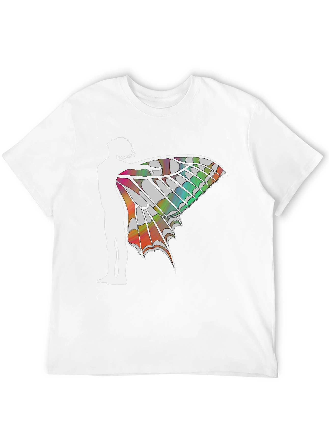 Winged Silhouette Graphic T-Shirt