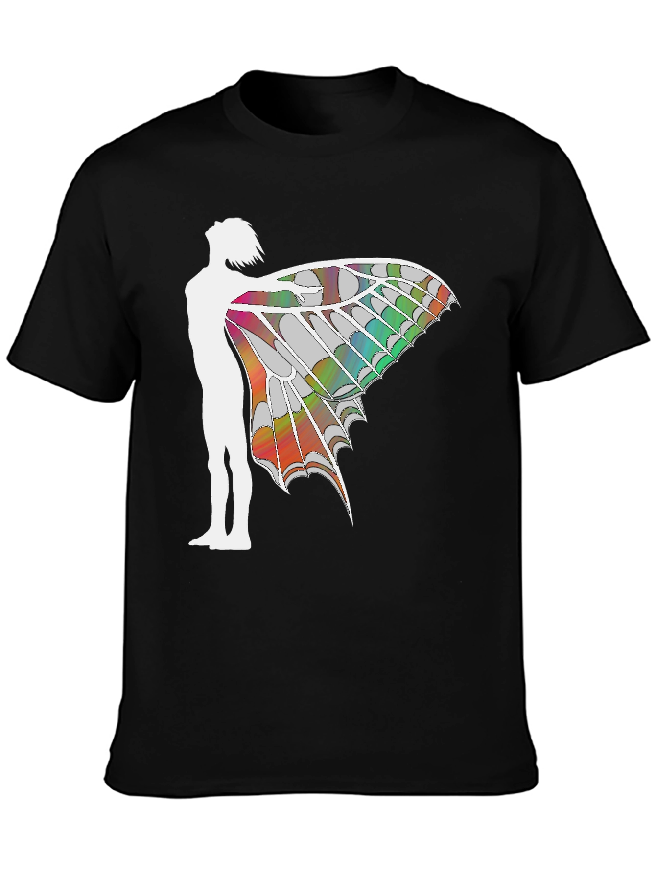 Winged Silhouette Graphic T-Shirt