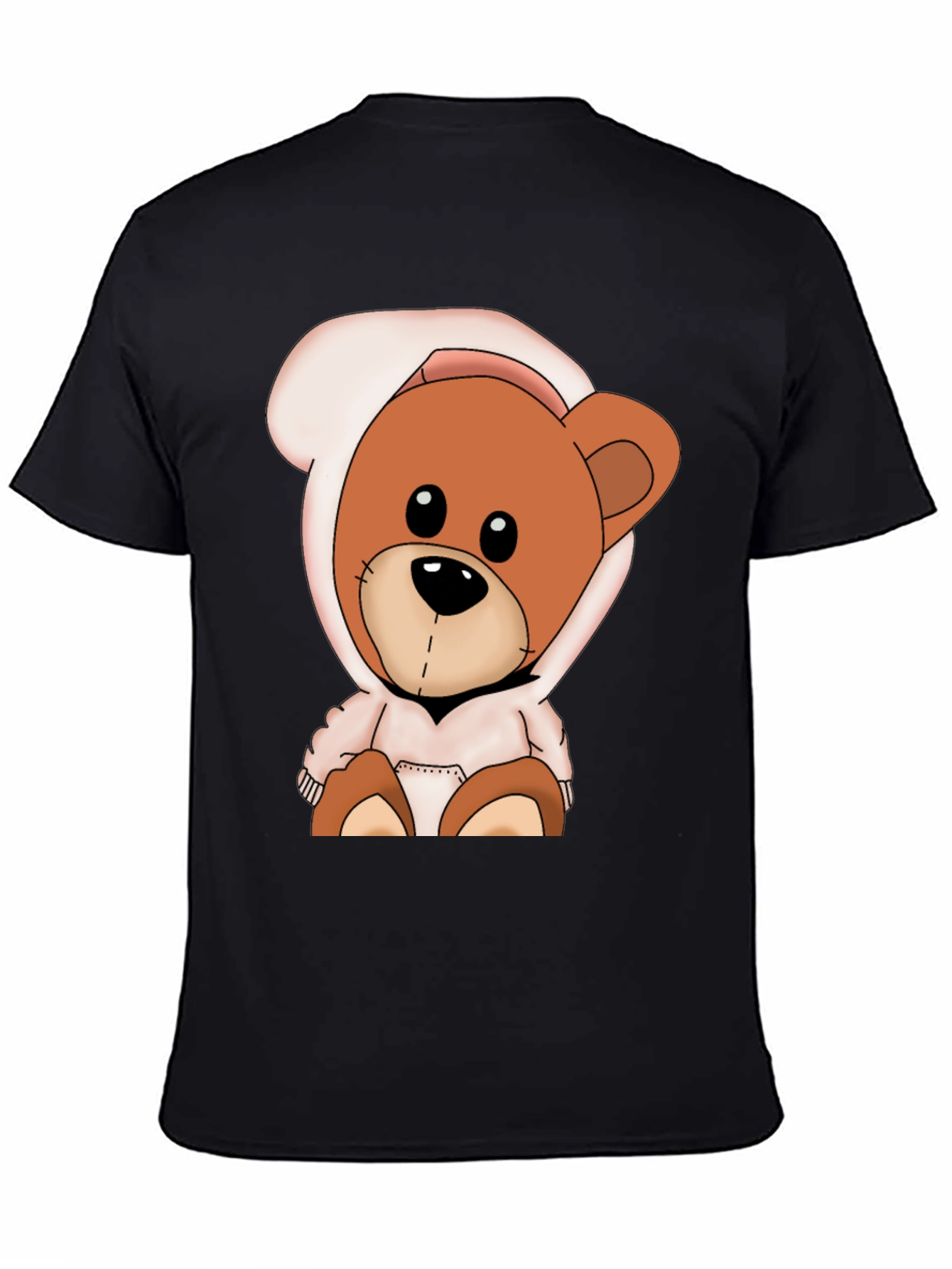Teddy Bear Hoodie Graphic T-Shirt