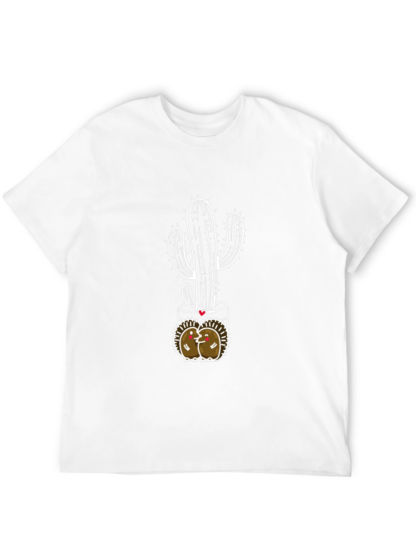 Cactus Love T-Shirt - Black Cotton Blend Tee