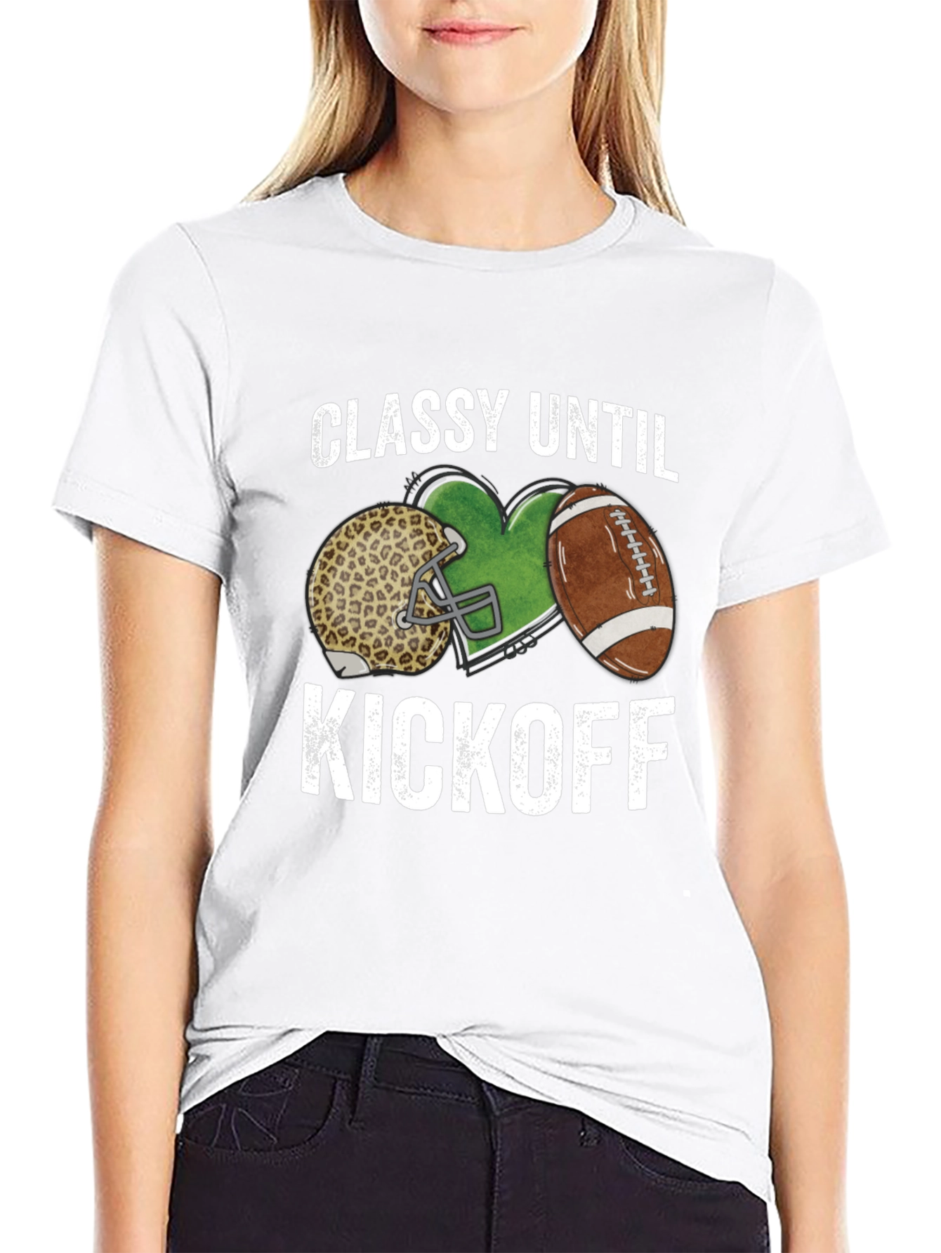 Classy Until Kickoff T-Shirt - Football Season Tee