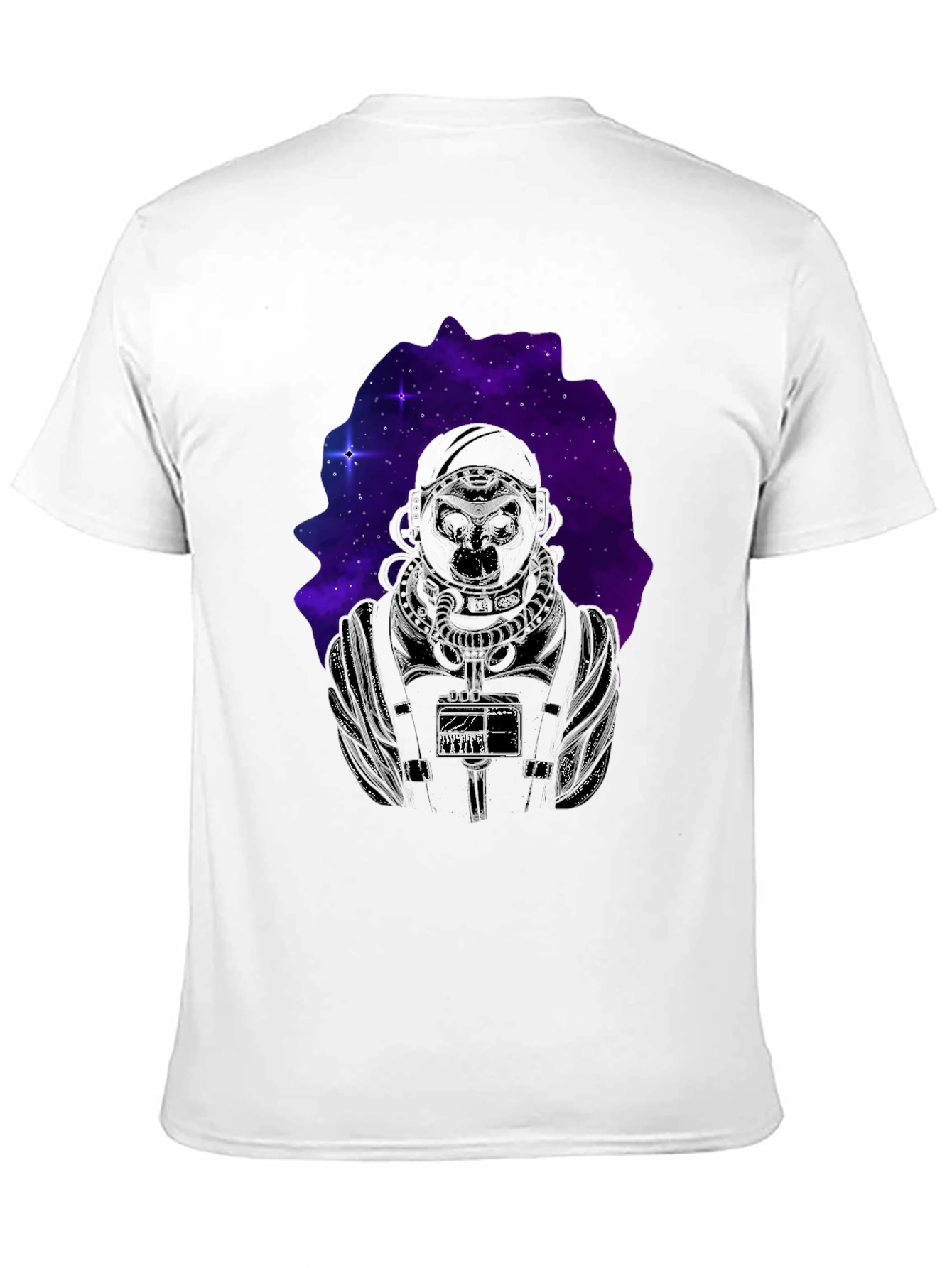 Astronaut Galaxy Graphic Black T-Shirt
