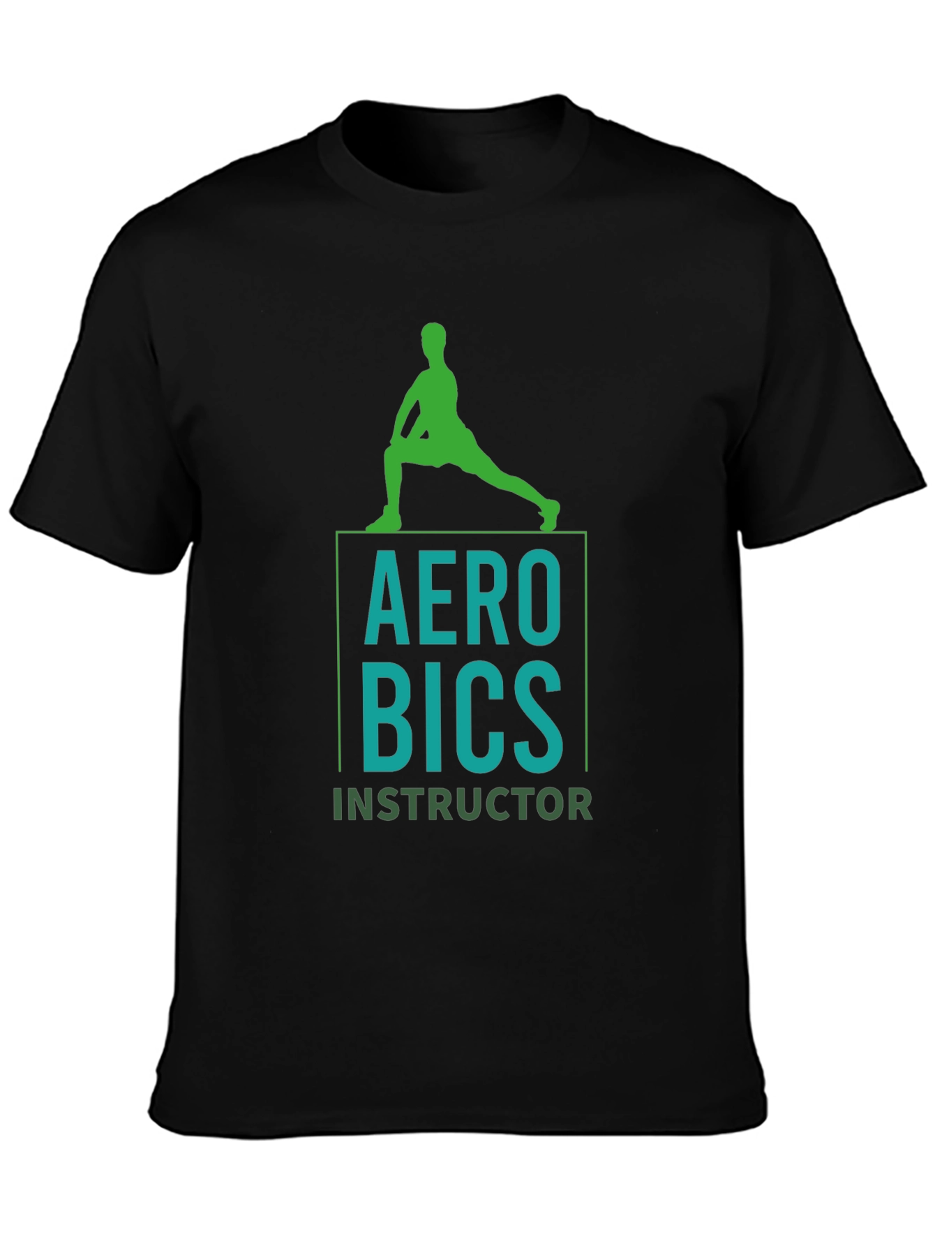 Aerobics Instructor Graphic Tee - Mens Black T-Shirt