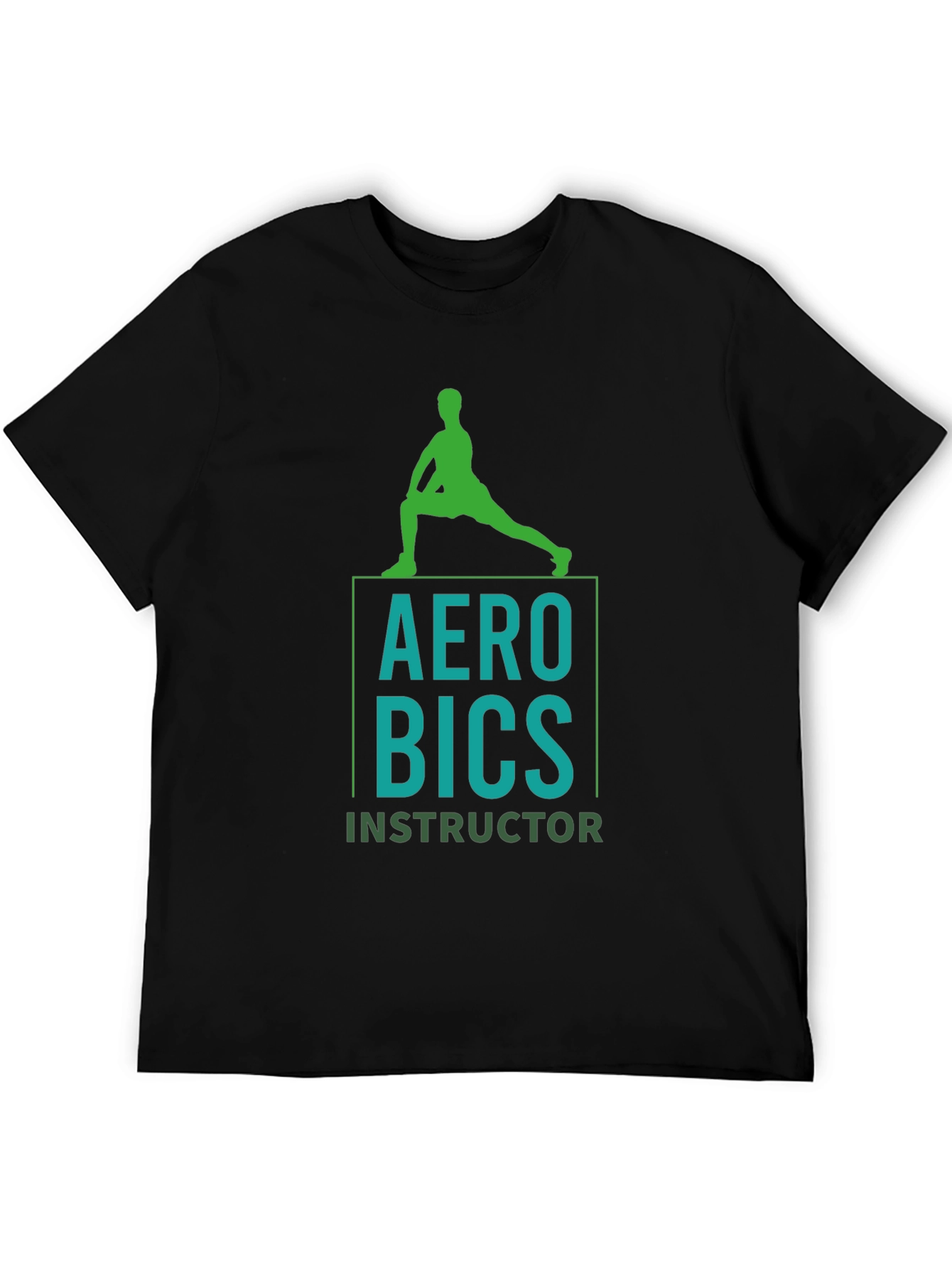 Aerobics Instructor Graphic Tee - Mens Black T-Shirt