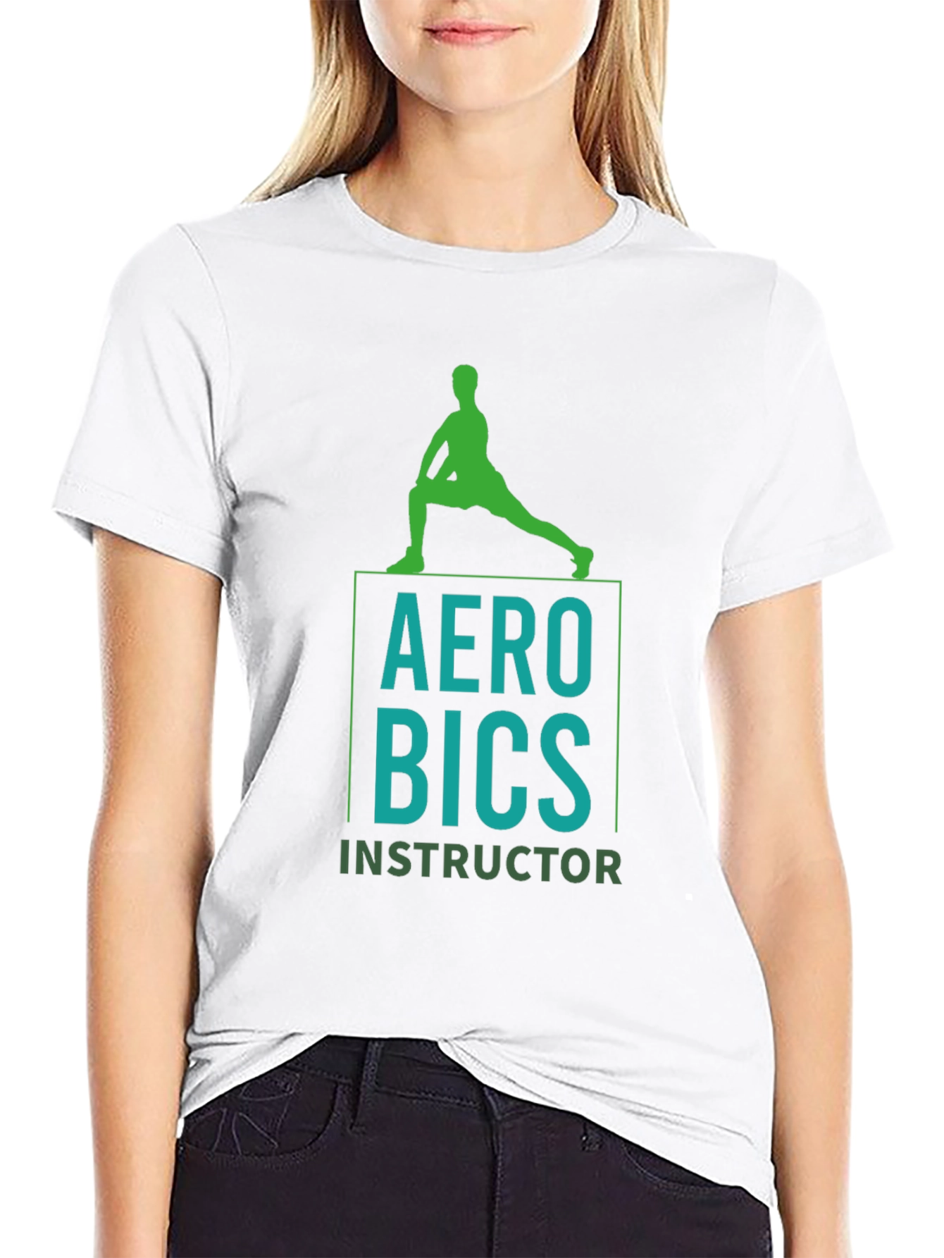 Aerobics Instructor Graphic Tee - Mens Black T-Shirt