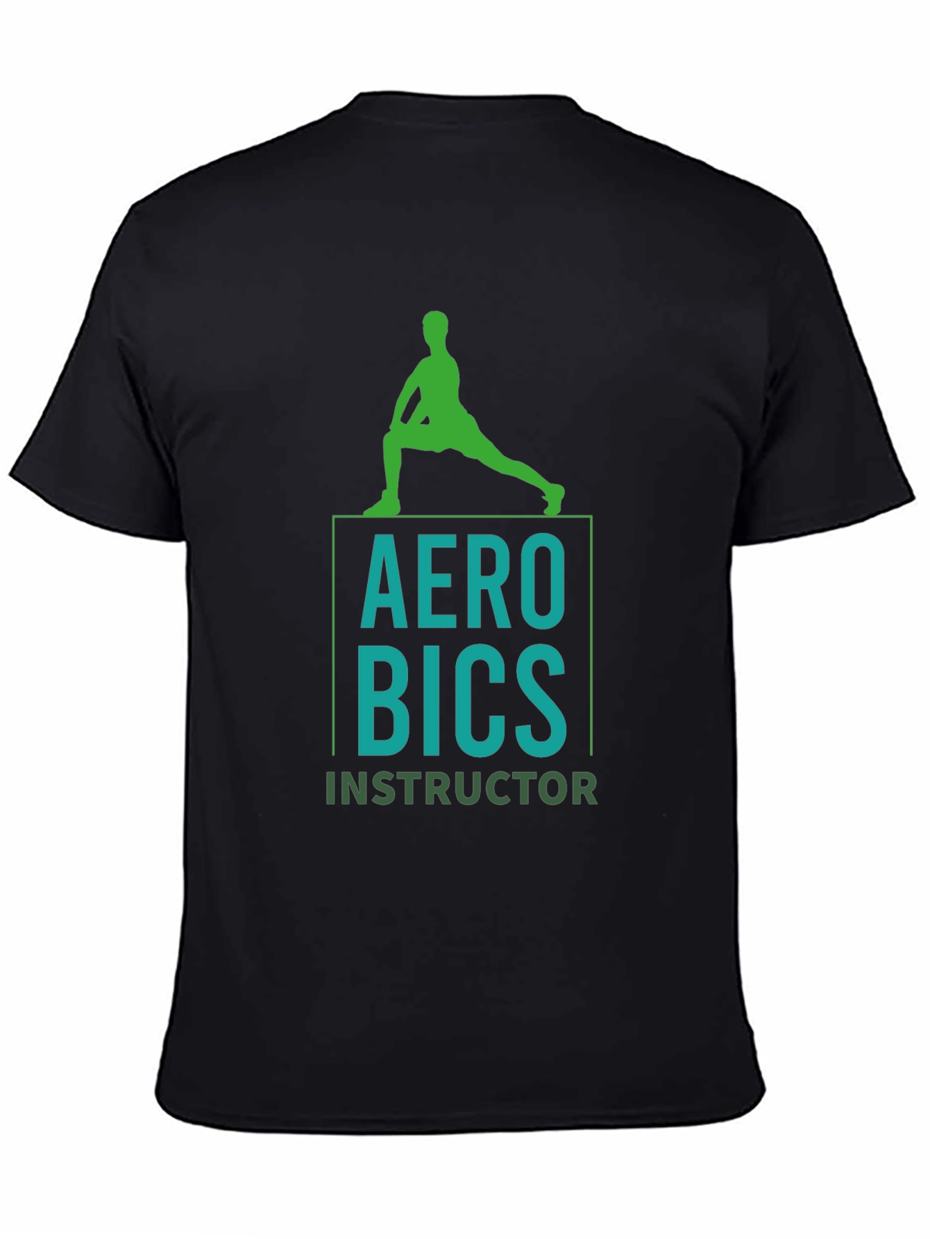 Aerobics Instructor Graphic Tee - Mens Black T-Shirt