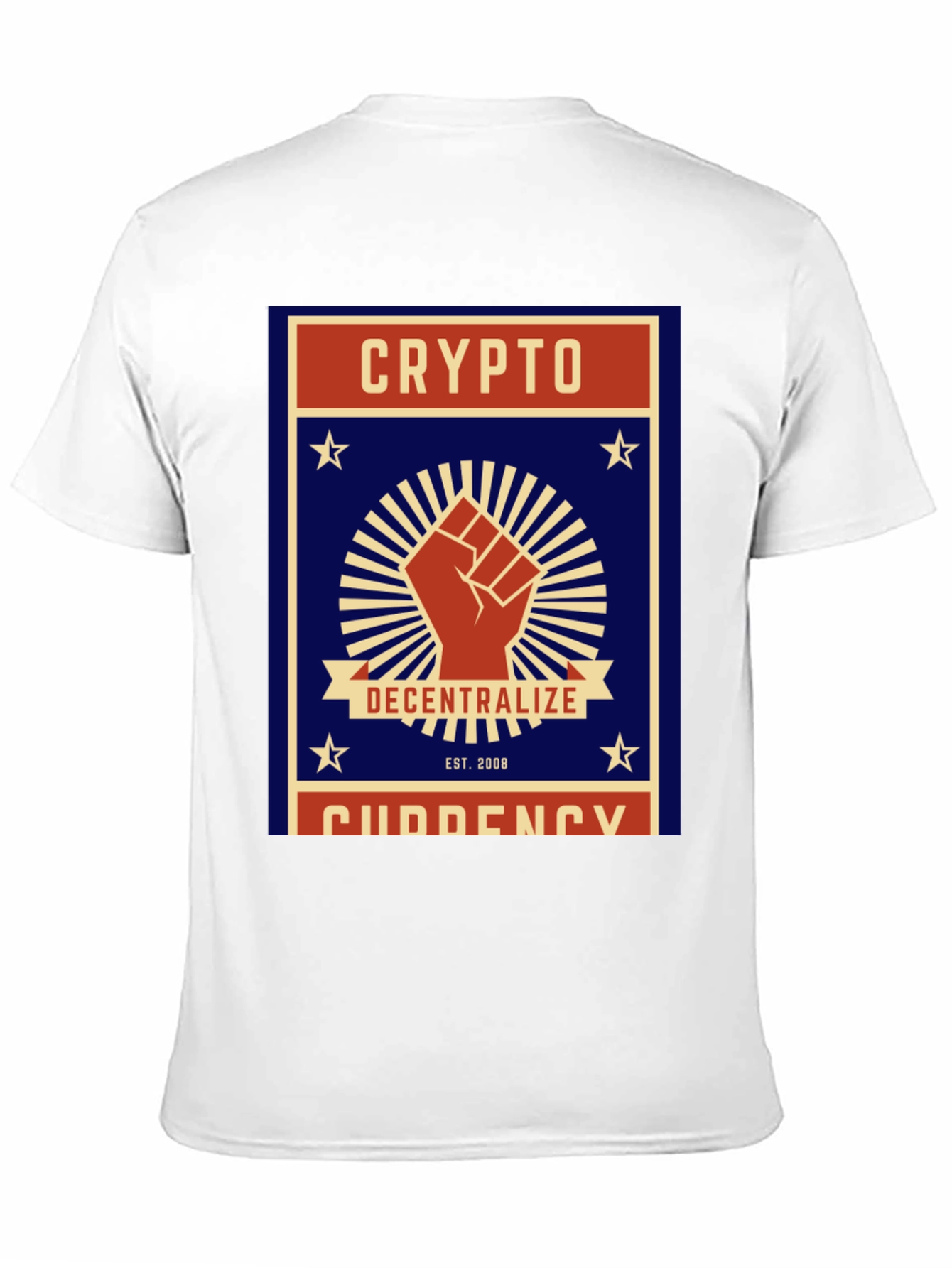 Crypto Decentralize T-Shirt - Black Cotton Graphic Tee
