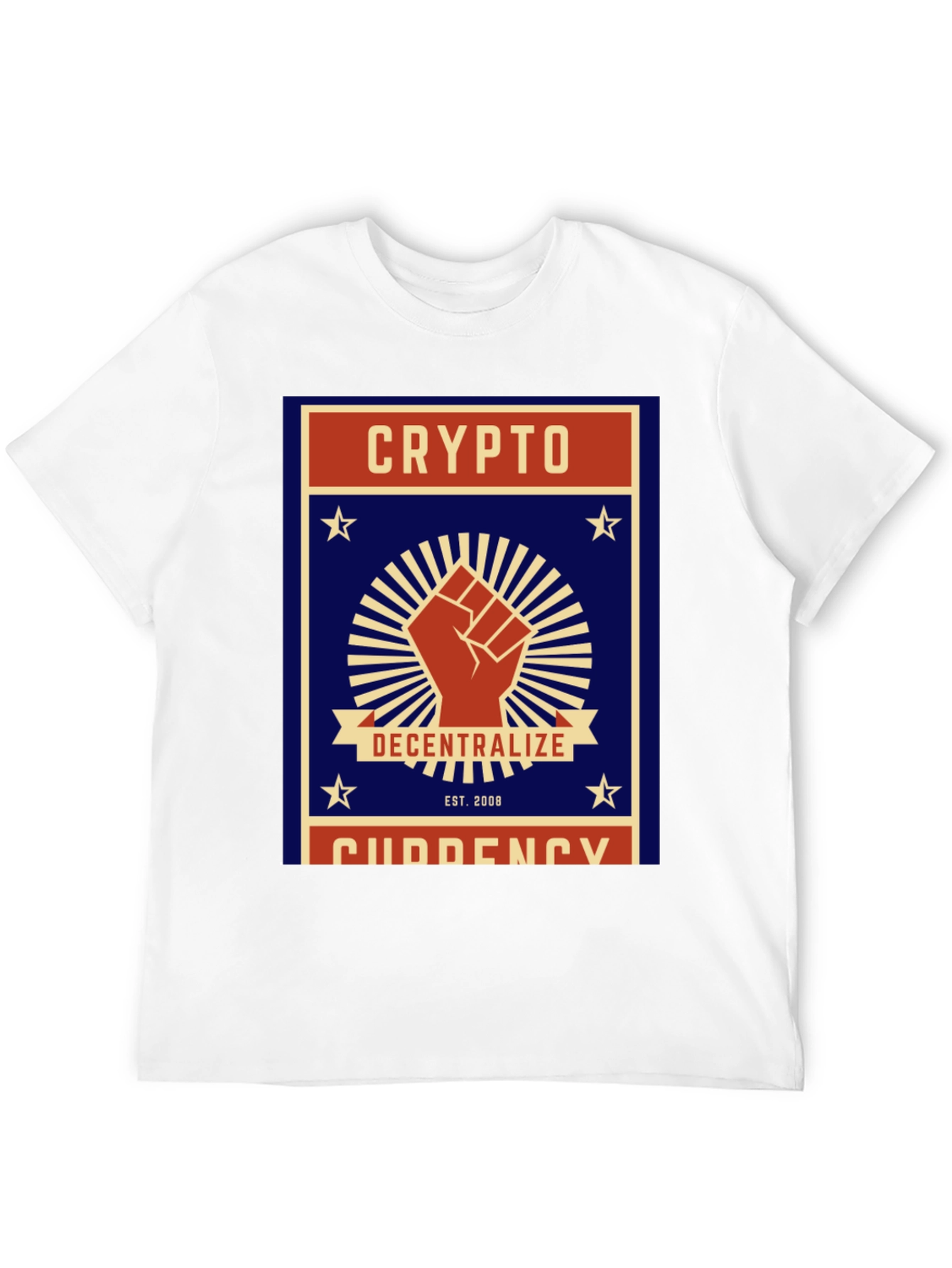 Crypto Decentralize T-Shirt - Black Cotton Graphic Tee