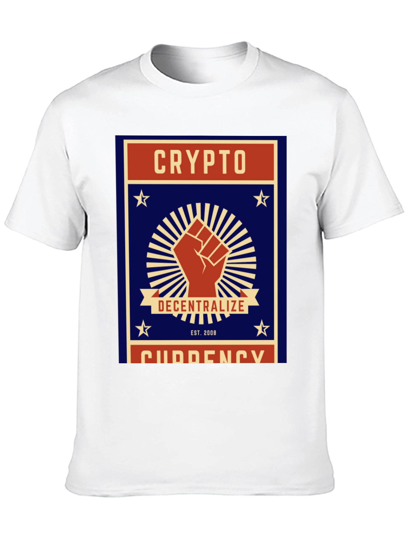 Crypto Decentralize T-Shirt - Black Cotton Graphic Tee