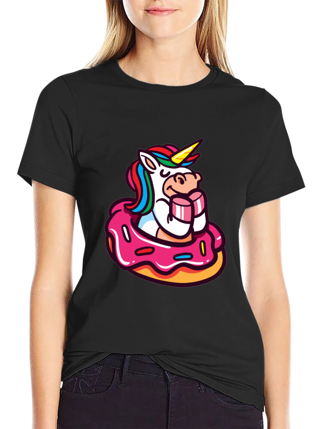 Unicorn Donut Graphic Tee