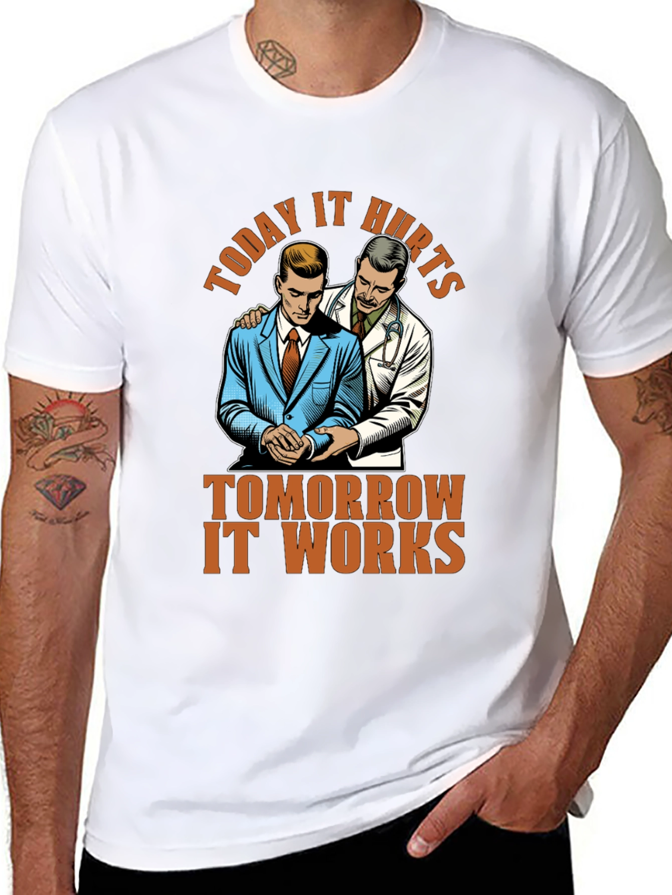 Today It Hurts T-Shirt - Motivational Gym Tee