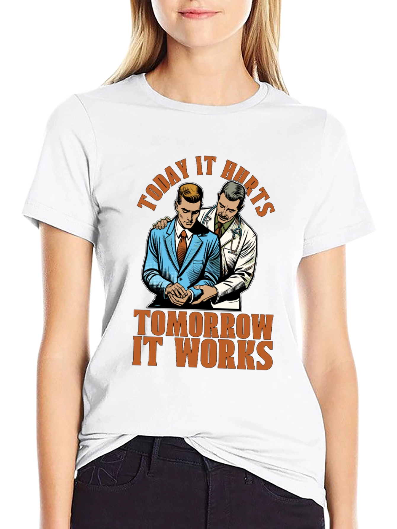 Today It Hurts T-Shirt - Motivational Gym Tee