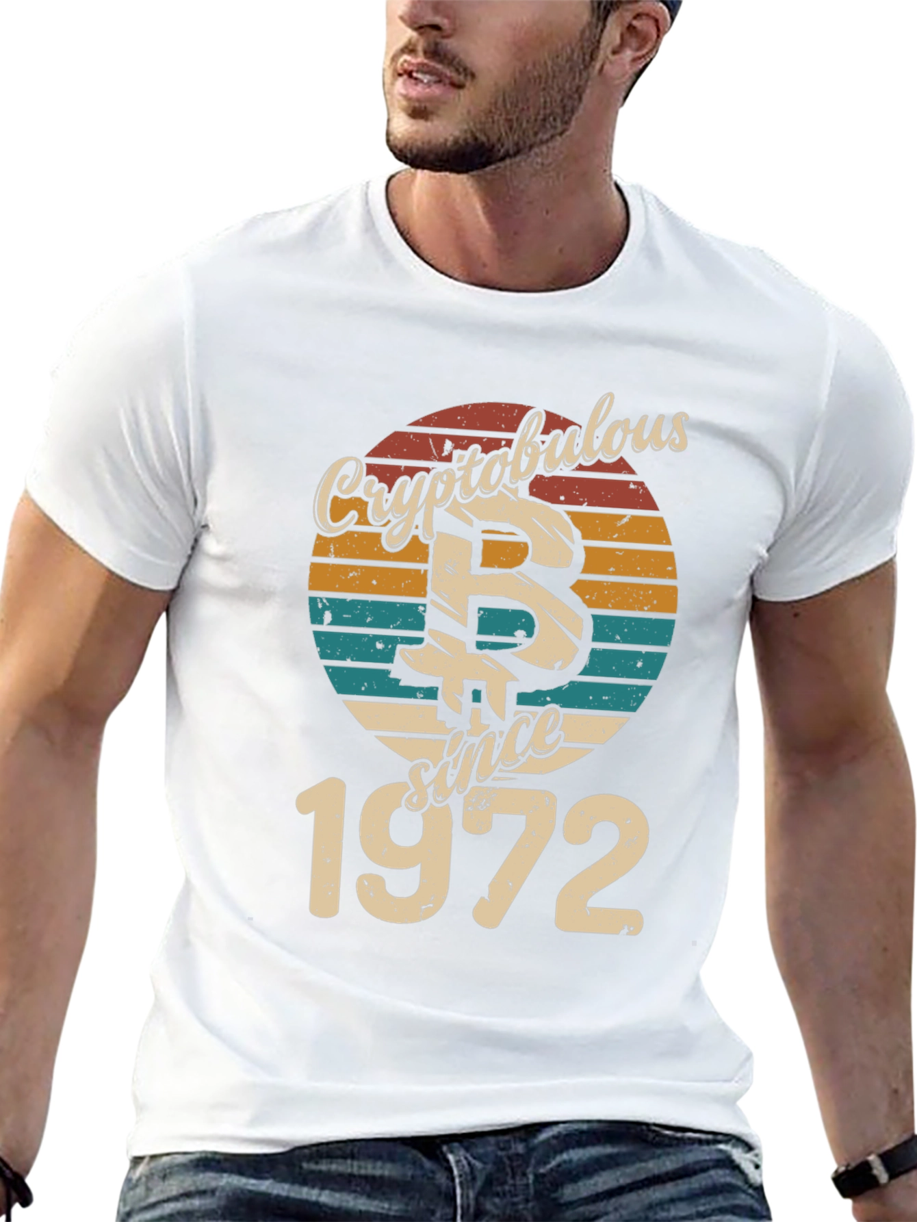 Cryptobulous Since 1972 Graphic Tee - Bitcoin Enthusiast Style
