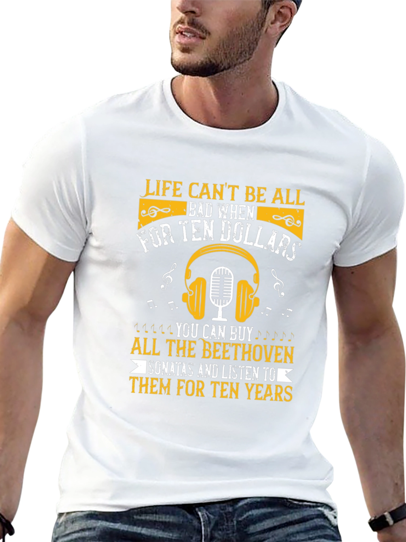 Ten Dollars Beethoven Music T-Shirt