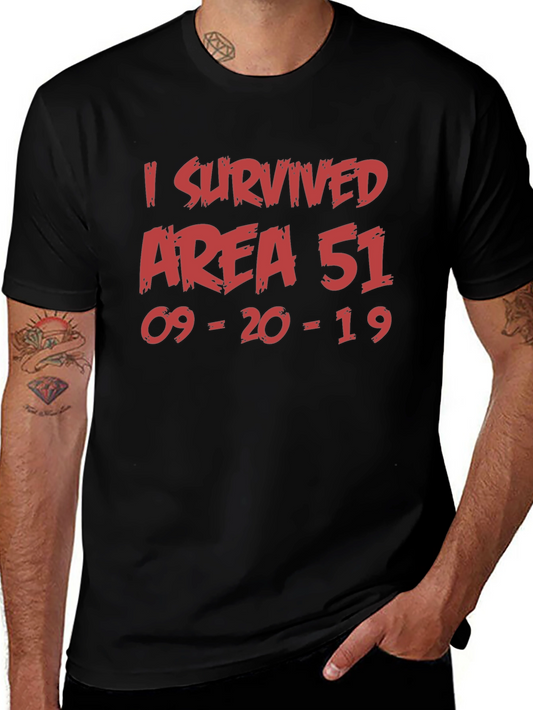 Area 51 Survivor T-Shirt - Cotton Crew Neck