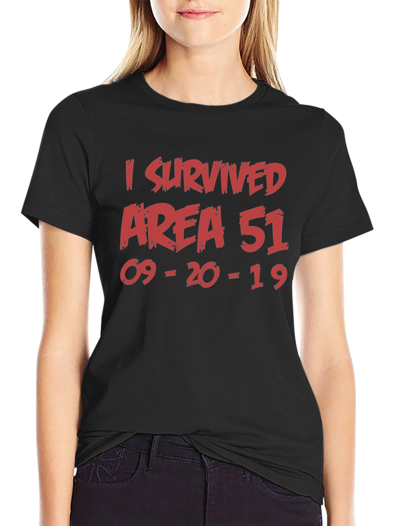 Area 51 Survivor T-Shirt - Cotton Crew Neck