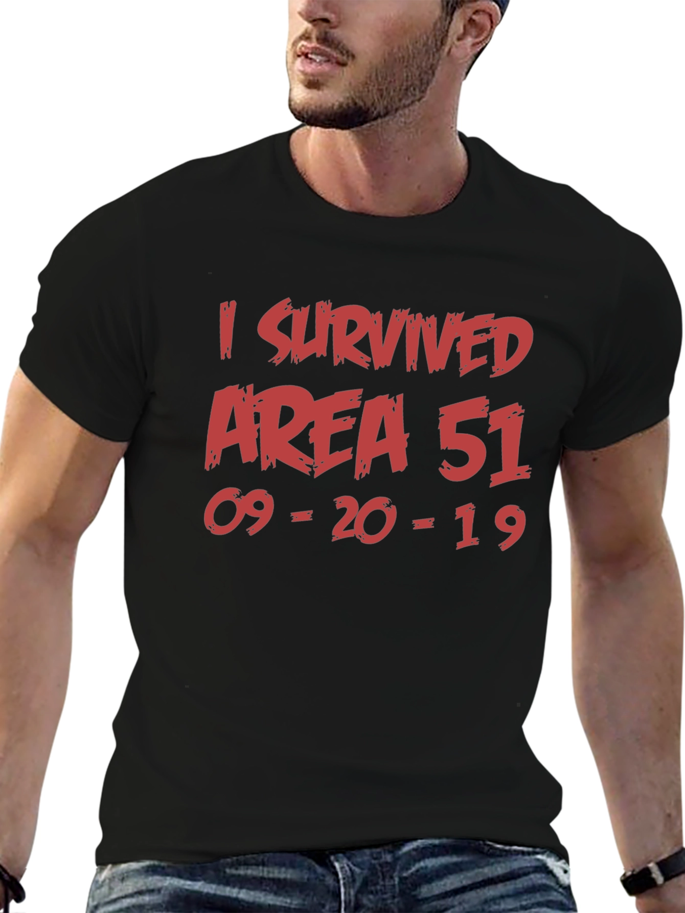 Area 51 Survivor T-Shirt - Cotton Crew Neck