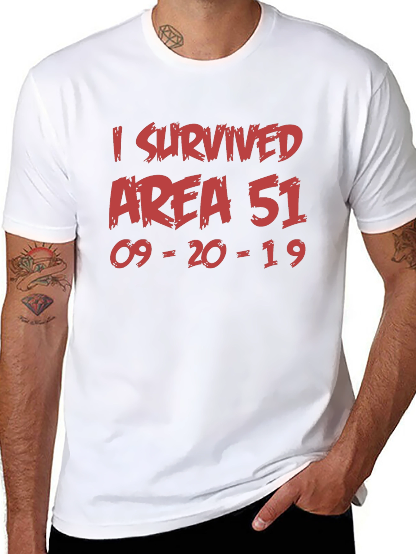 Area 51 Survivor T-Shirt - Cotton Crew Neck
