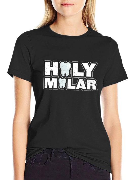 Holy Molar Black T-Shirt - Dentist Apparel