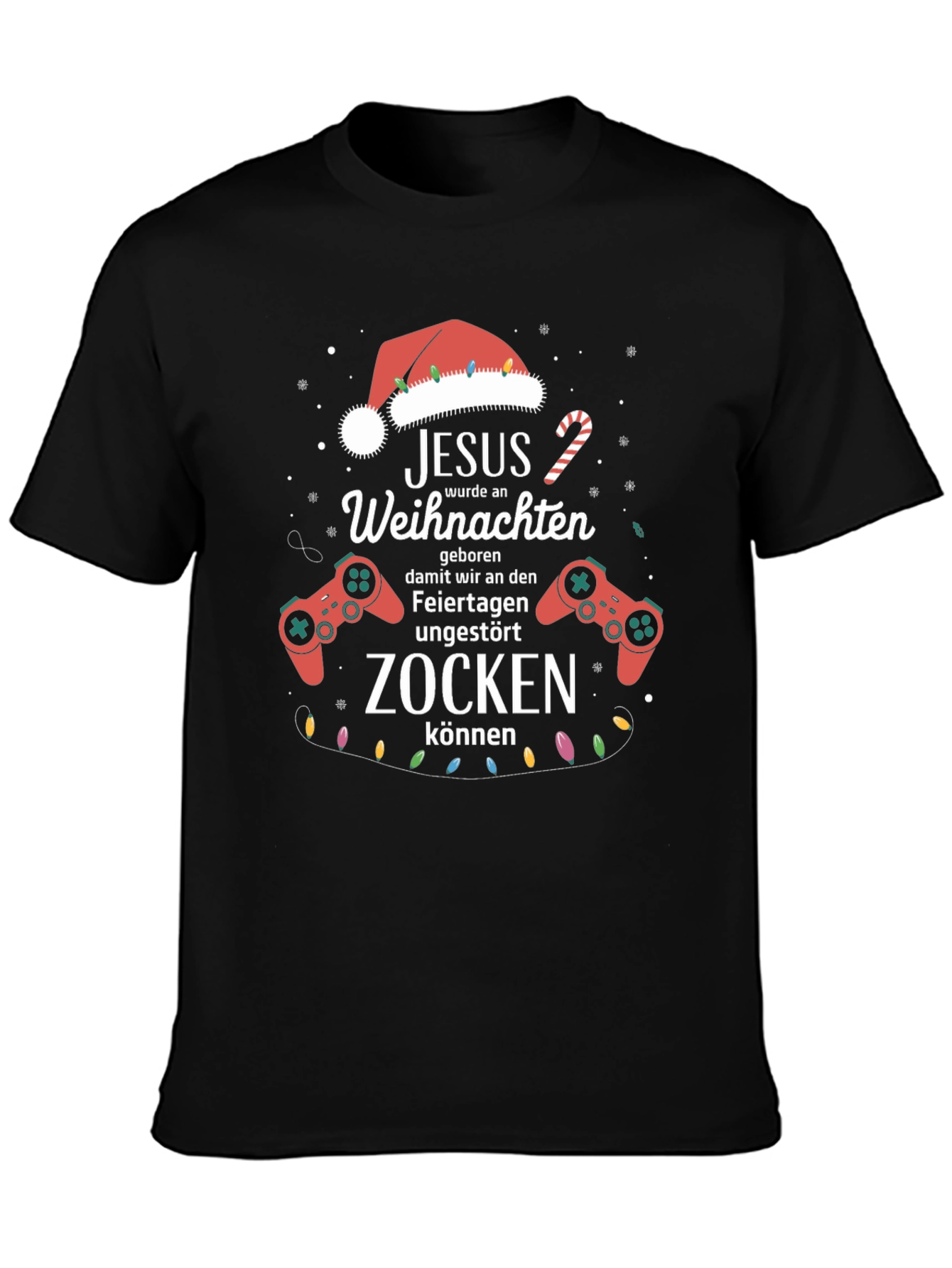 Gamer Christmas T-Shirt - Jesus Zocken