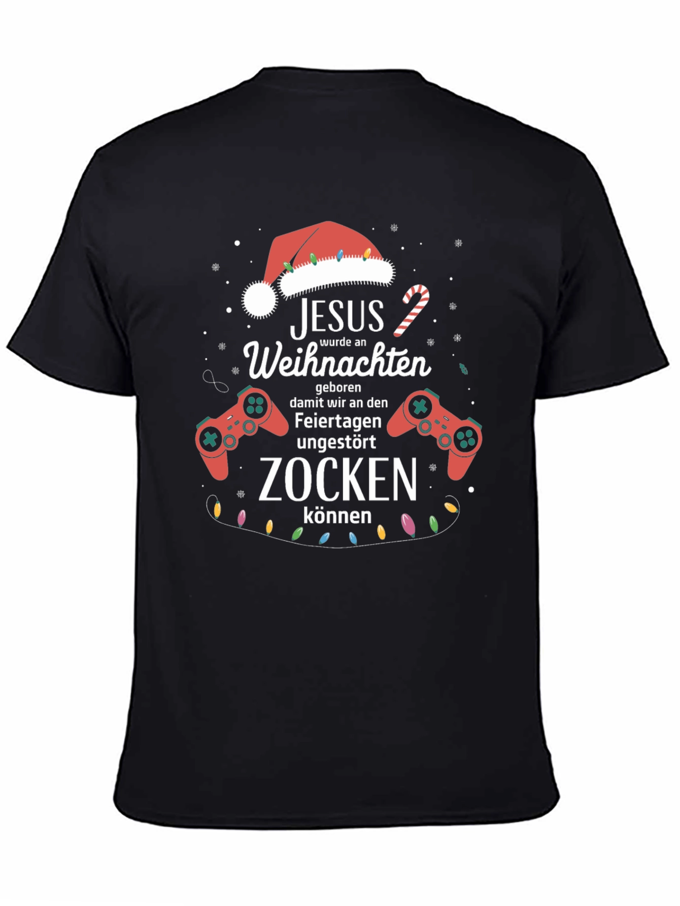Gamer Christmas T-Shirt - Jesus Zocken