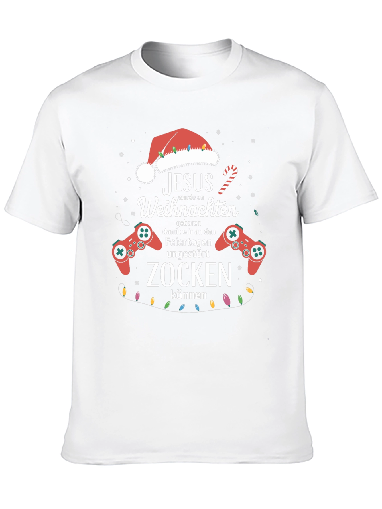 Gamer Christmas T-Shirt - Jesus Zocken