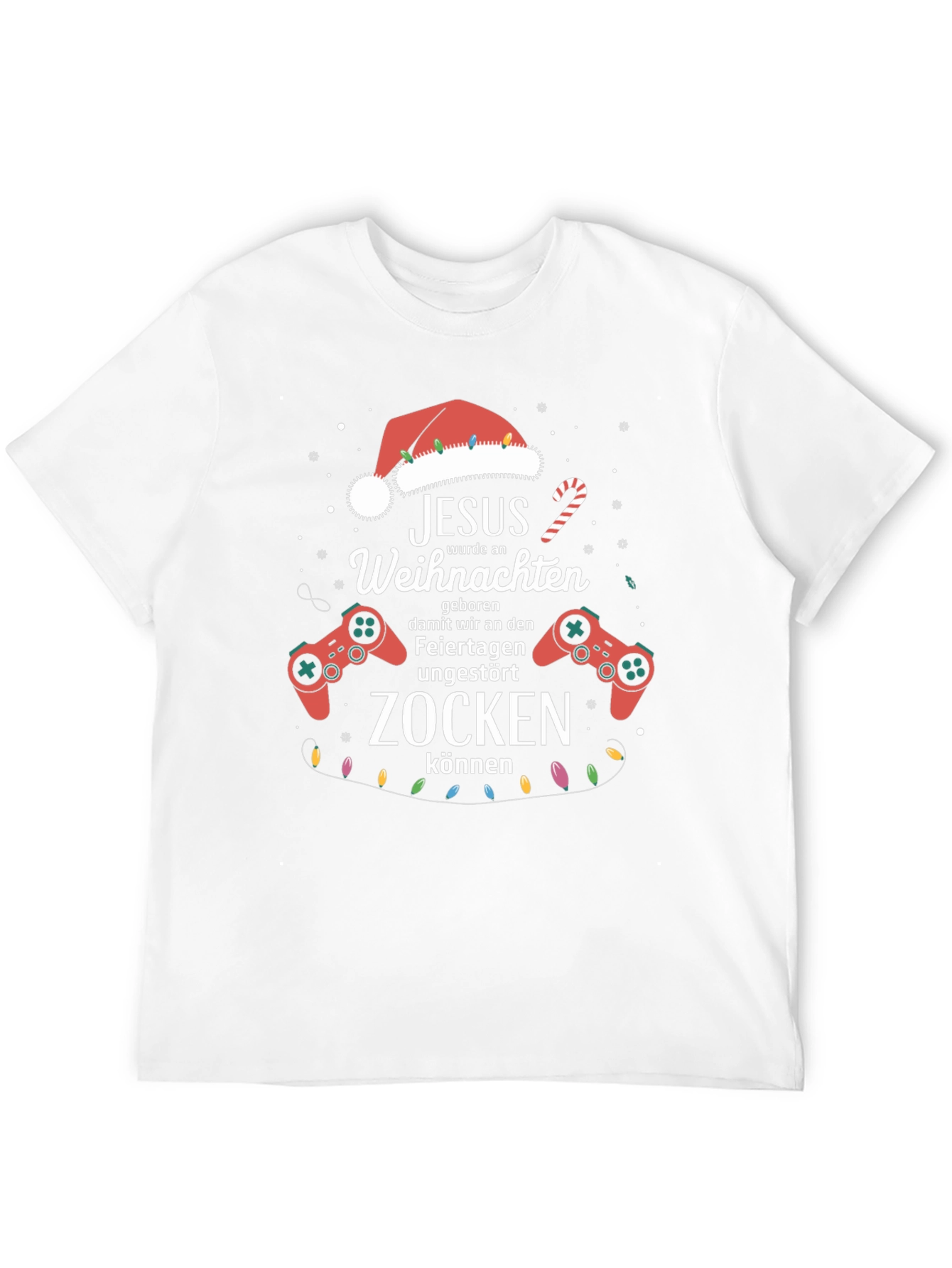 Gamer Christmas T-Shirt - Jesus Zocken