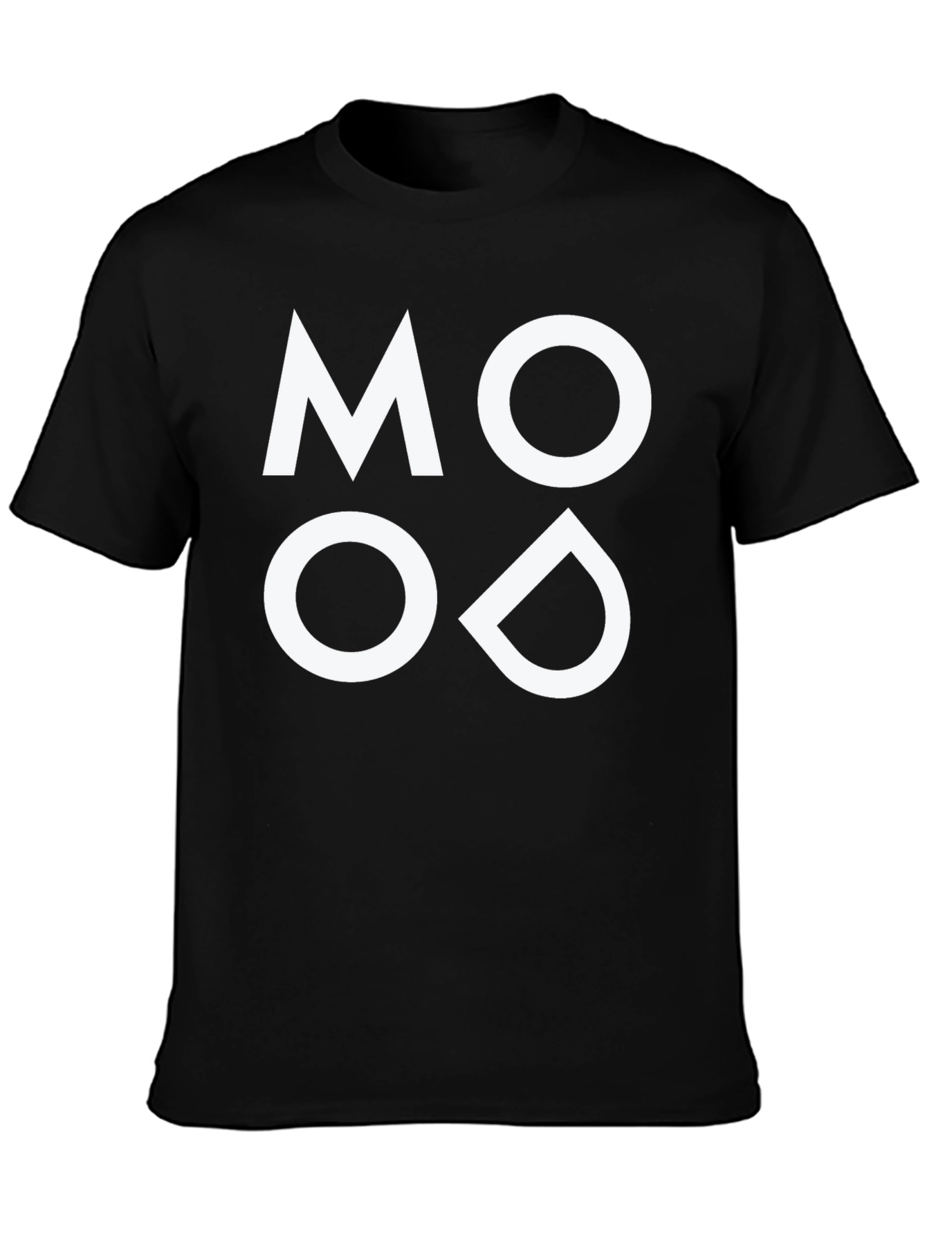 MOOD Graphic Tee - Mens Black Cotton T-Shirt
