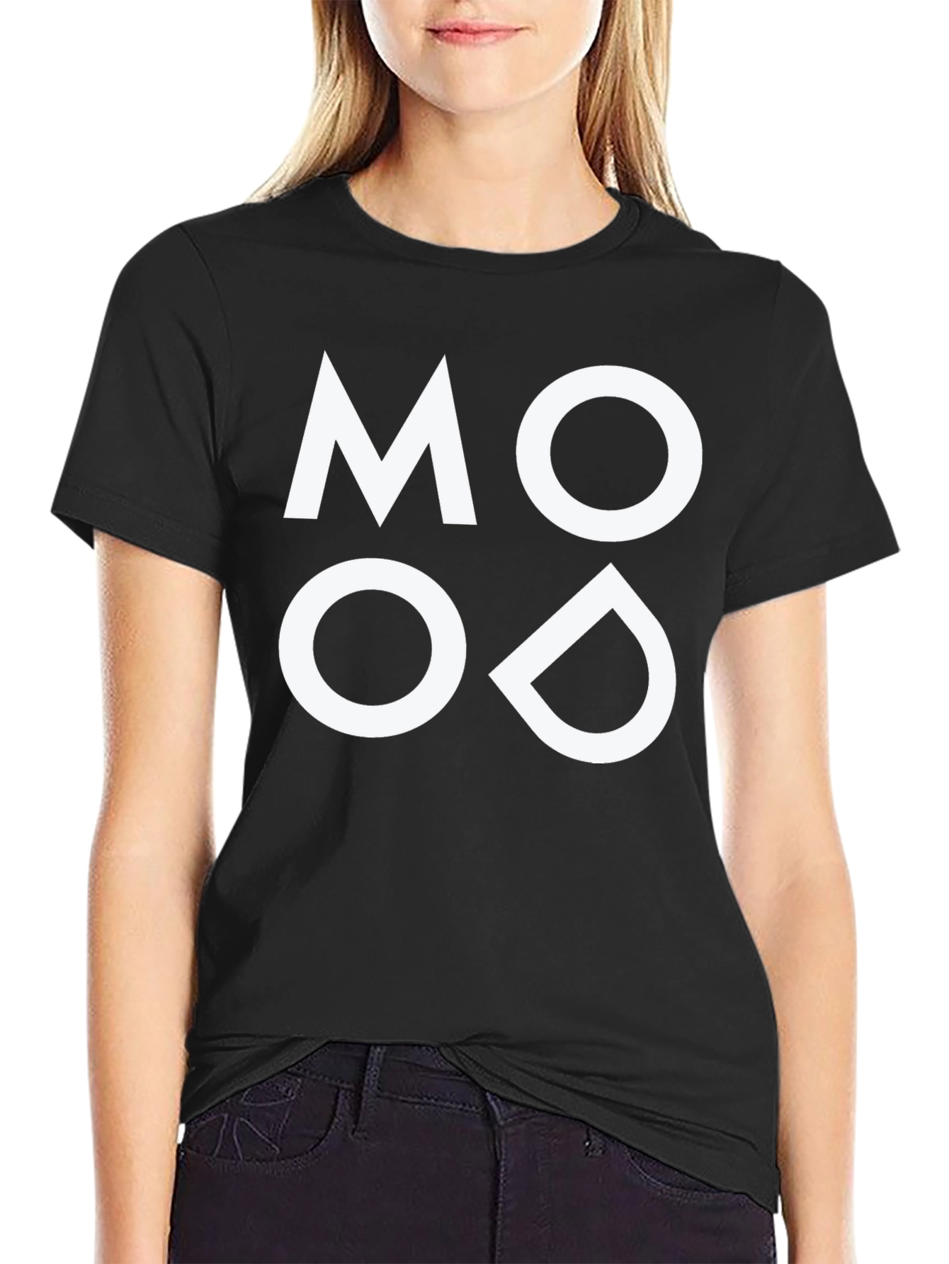 MOOD Graphic Tee - Mens Black Cotton T-Shirt