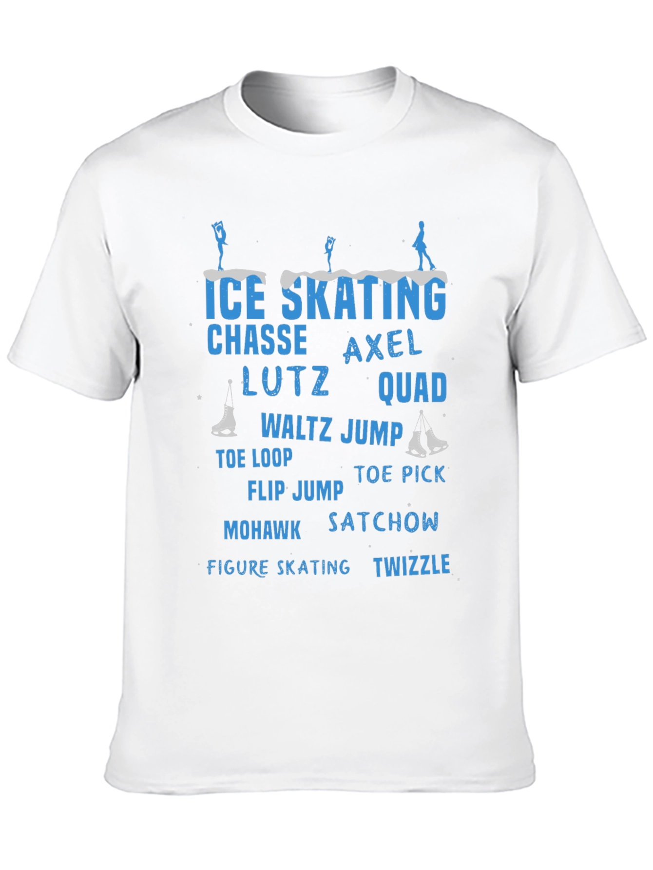 Ice Skating T-Shirt: Chasse Axel Lutz Quad