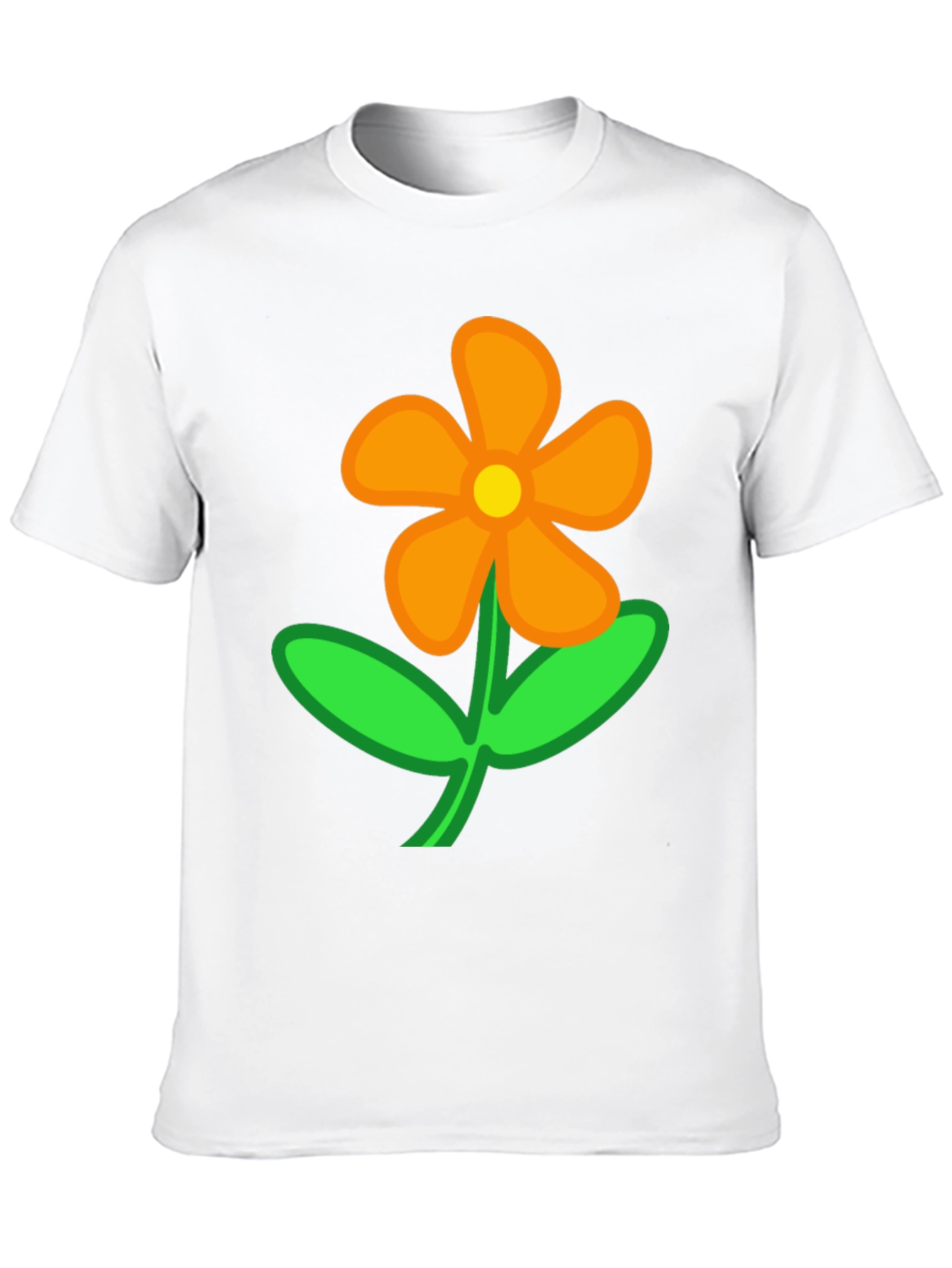Black Flower T-Shirt - Casual Cotton Tee