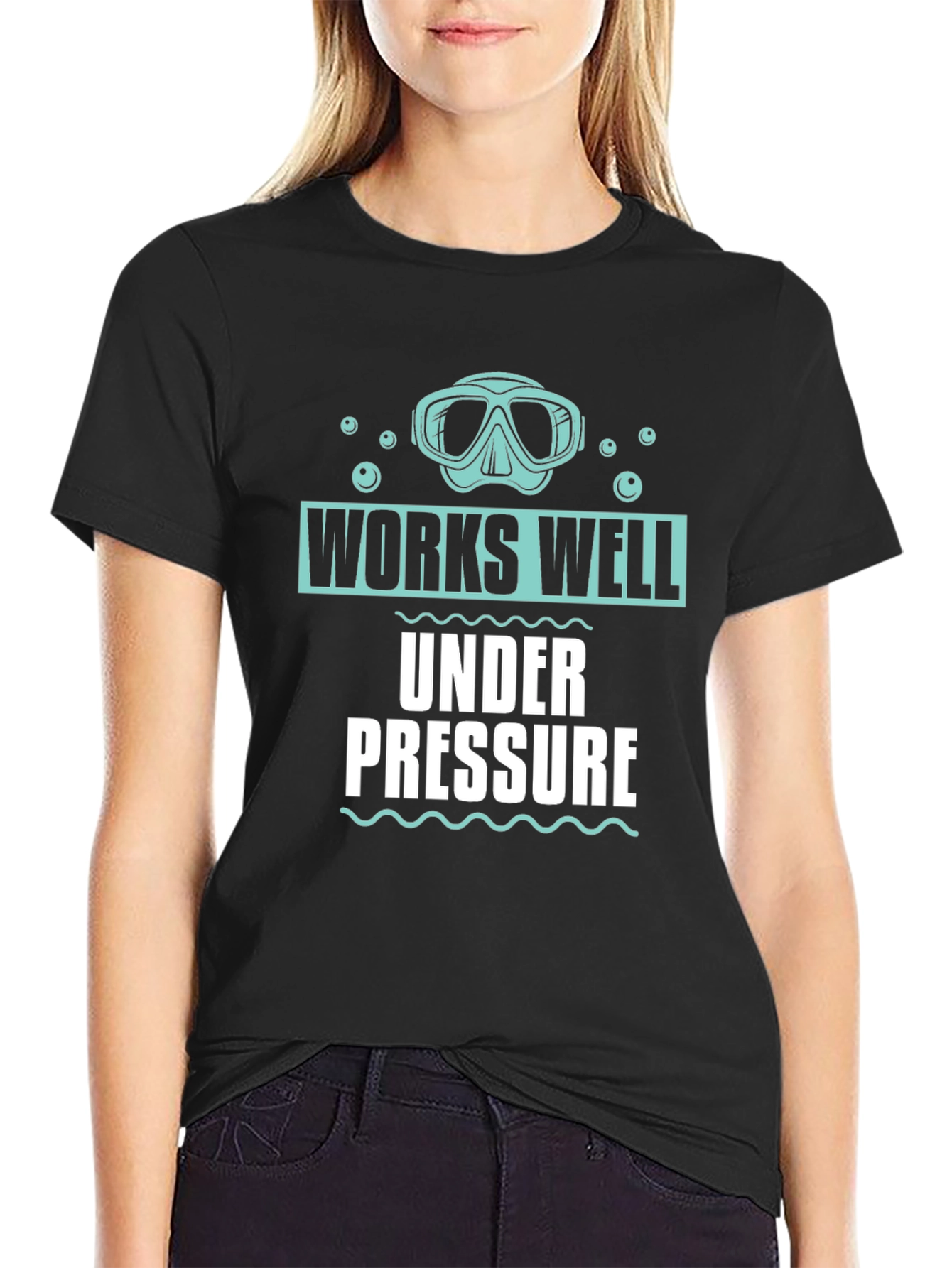 Works Well Under Pressure Scuba Diving T-Shirt