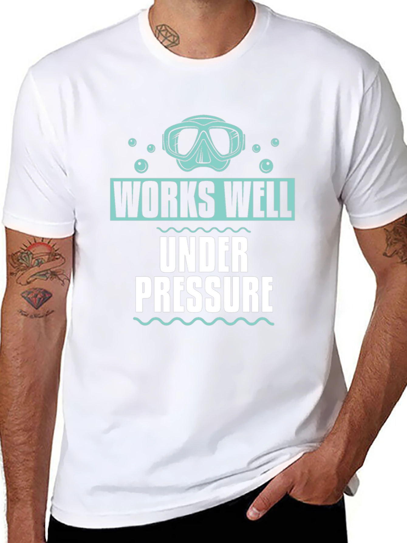 Works Well Under Pressure Scuba Diving T-Shirt