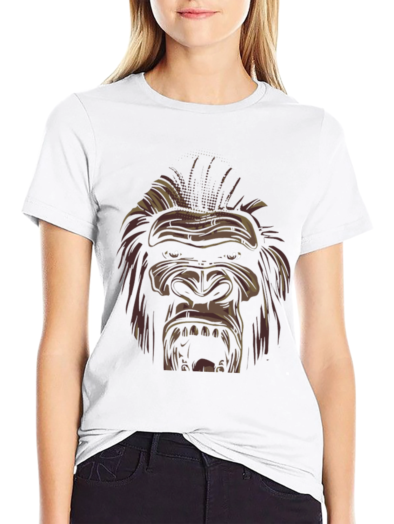 Cool Gorilla Graphic Tee - Black